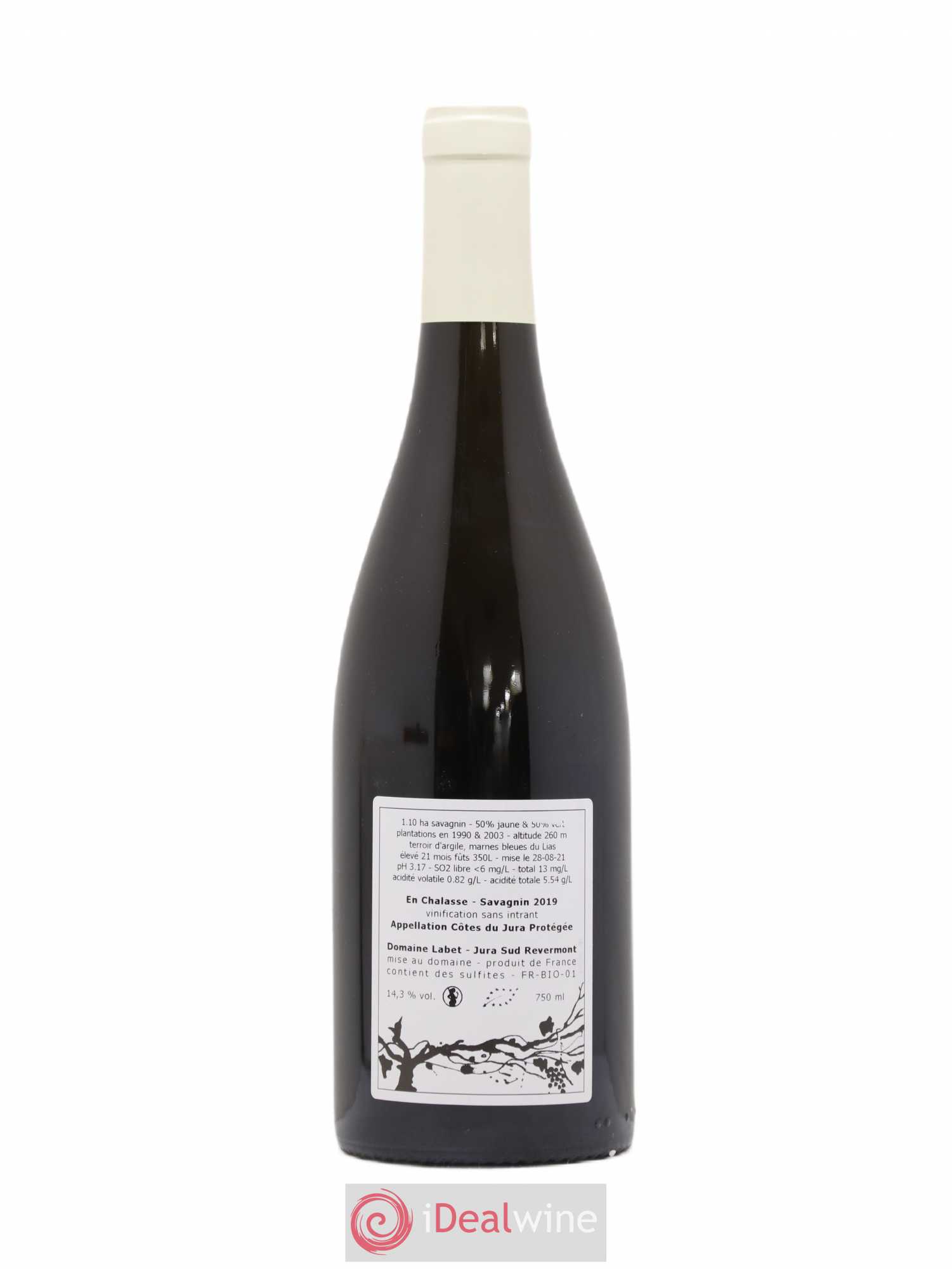 Côtes du Jura Fleur de Savagnin En Chalasse Romain - Julien - Charline Labet 2019 - Lot de 1 bouteille - 1