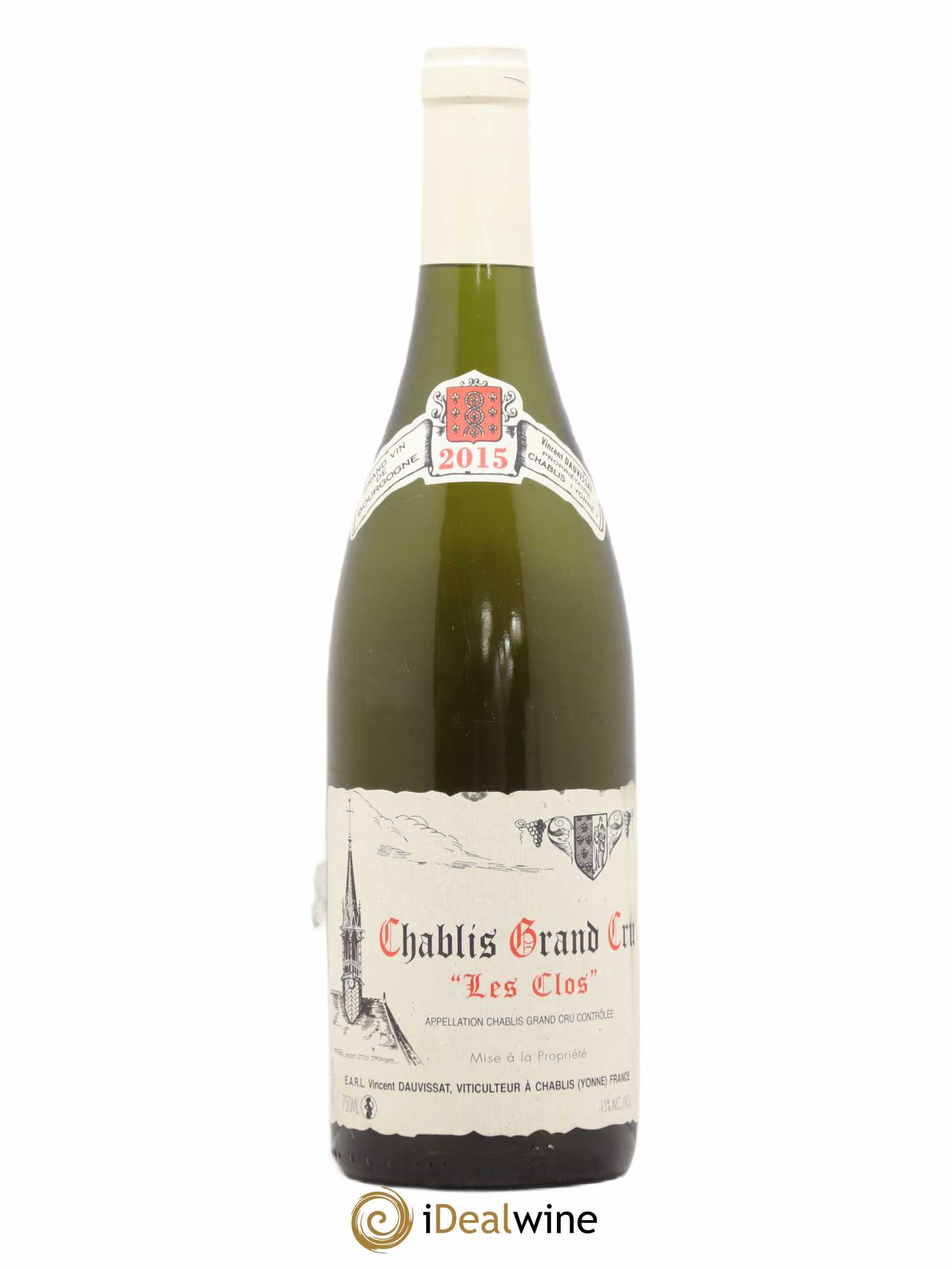Chablis Grand Cru Les Clos Vincent Dauvissat (Domaine) 2015 - Lot de 1 bouteille - 0