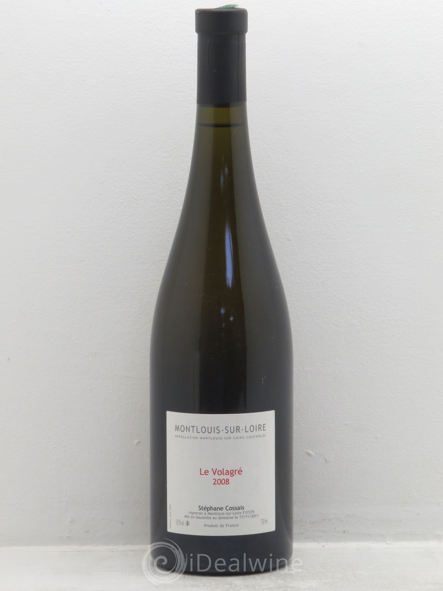 Montlouis-sur-Loire Le Volagre - Stéphane Cossais 2008 - Posten von 1 Flasche - 0