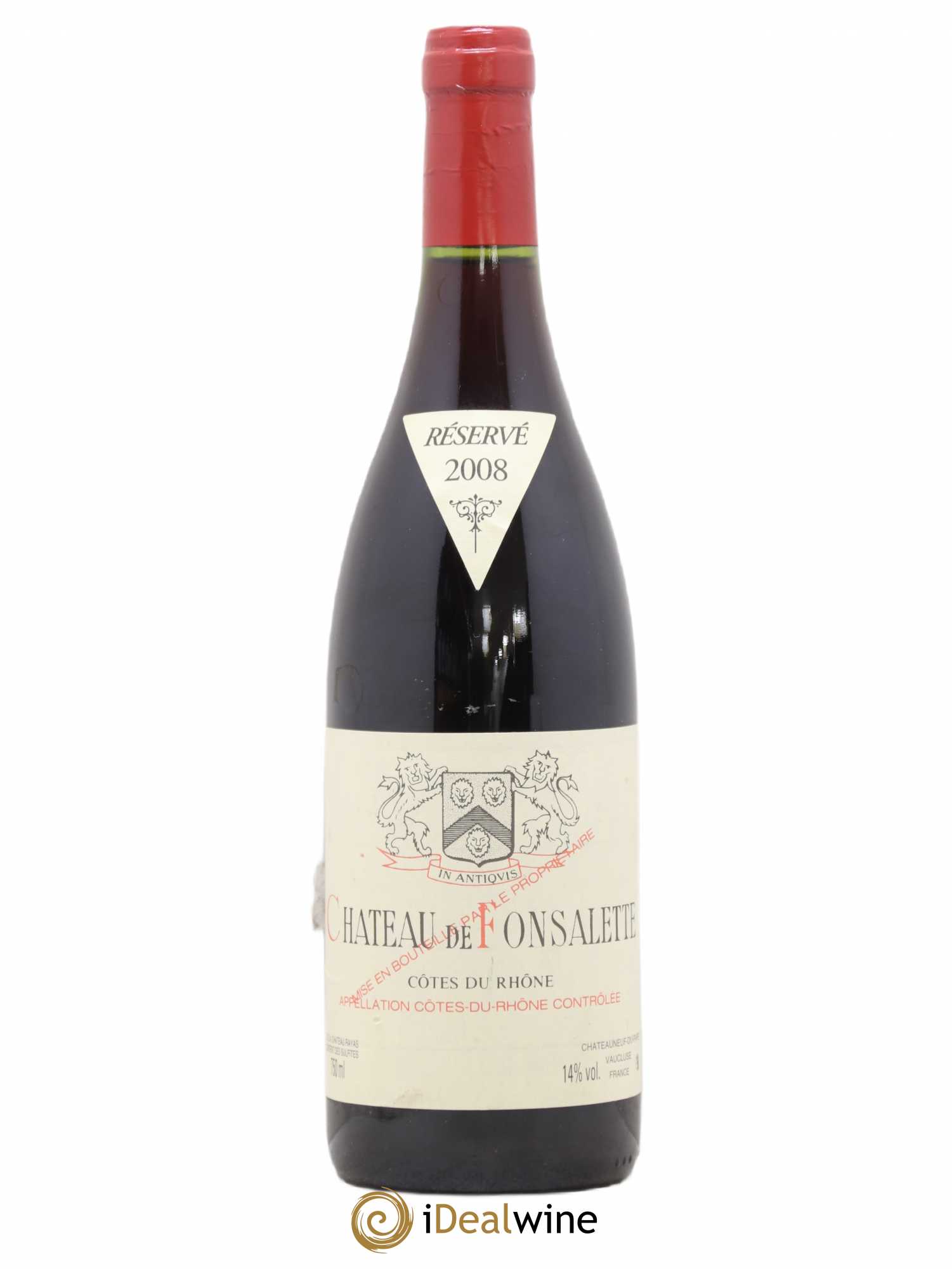 Côtes-du-Rhône Château de Fonsalette Emmanuel Reynaud 2008 - Lot de 1 bouteille - 0