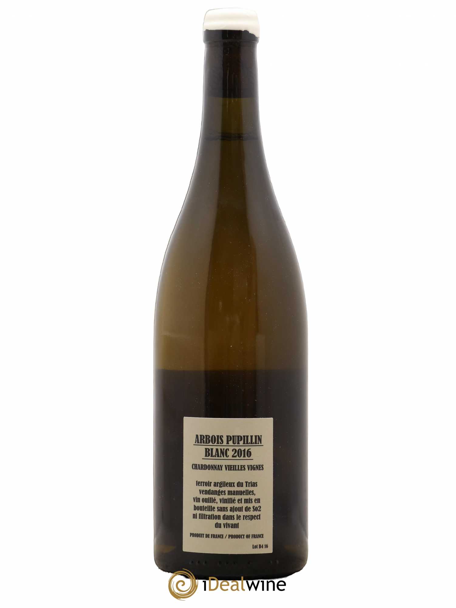 Arbois Pupillin Chardonnay Vieilles vignes Houillon Bruyere 2016 - Posten von 1 Flasche - 1