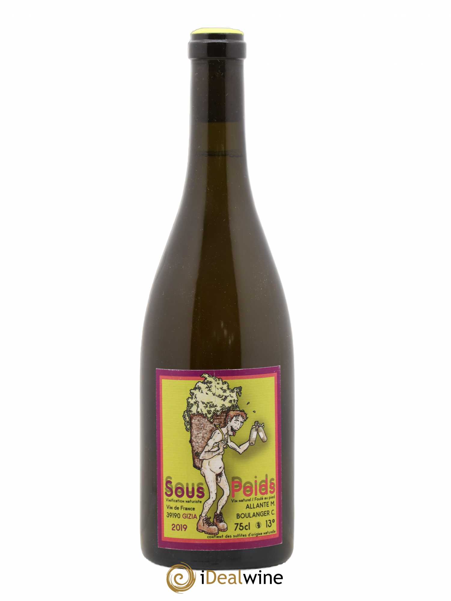 Vin de France Sous Poids Allante Boulanger 2019 - Lot de 1 bouteille - 0