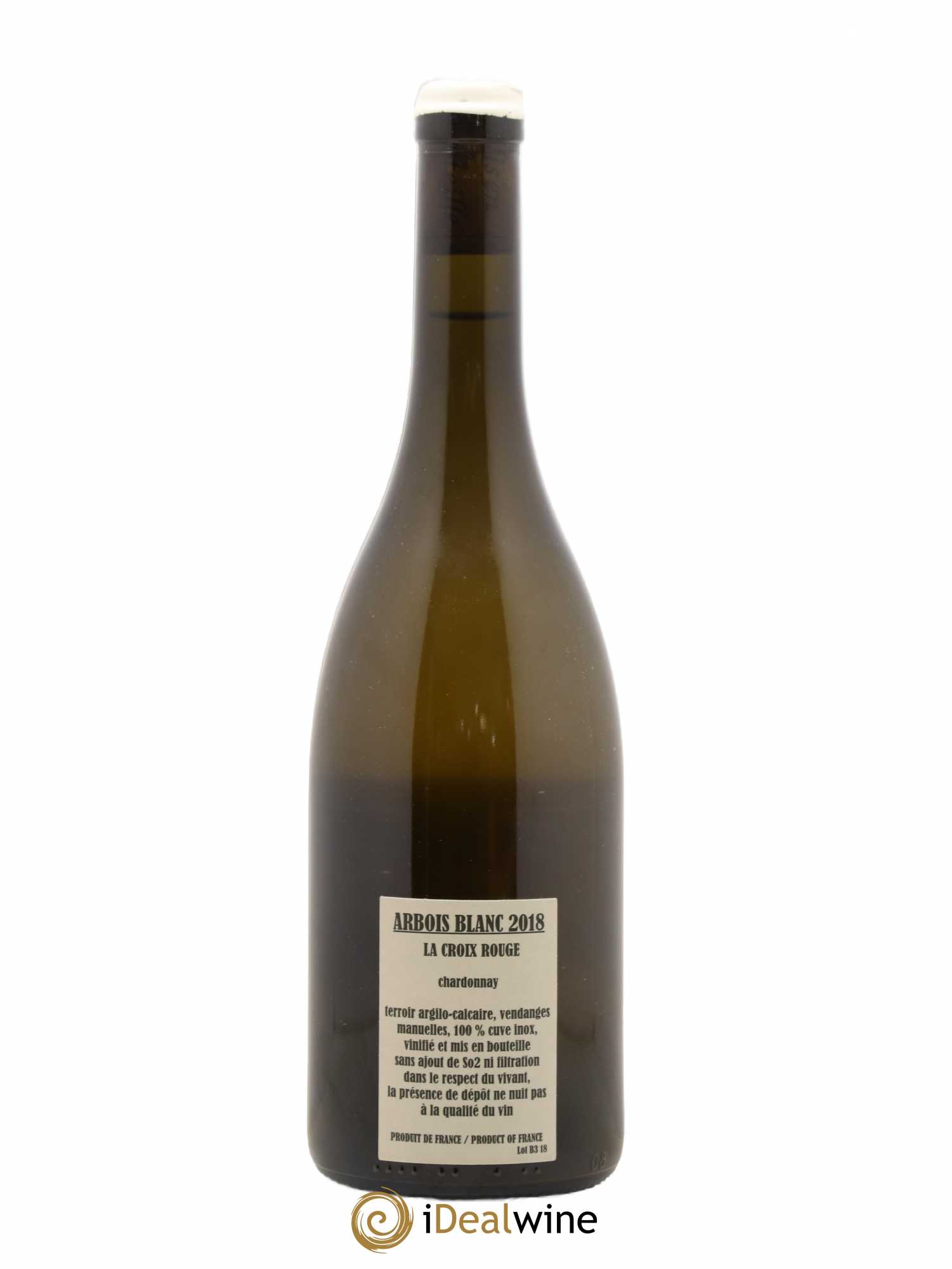 Arbois Chardonnay La Croix Rouge Adeline Houillon & Renaud Bruyère 2018 - Lot de 1 bouteille - 1
