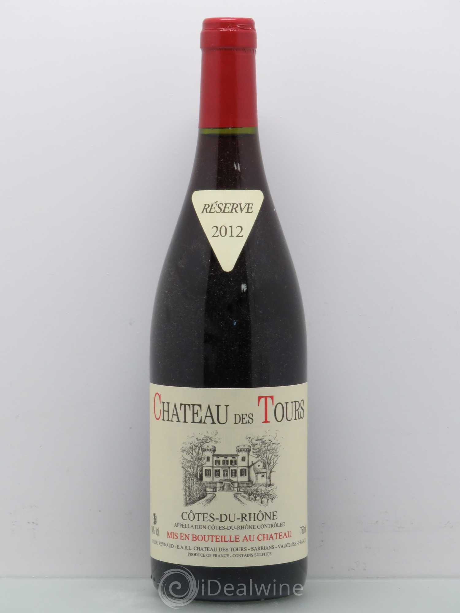 Côtes-du-Rhône Château des Tours Emmanuel Reynaud 2012 - Lot de 1 bouteille - 0