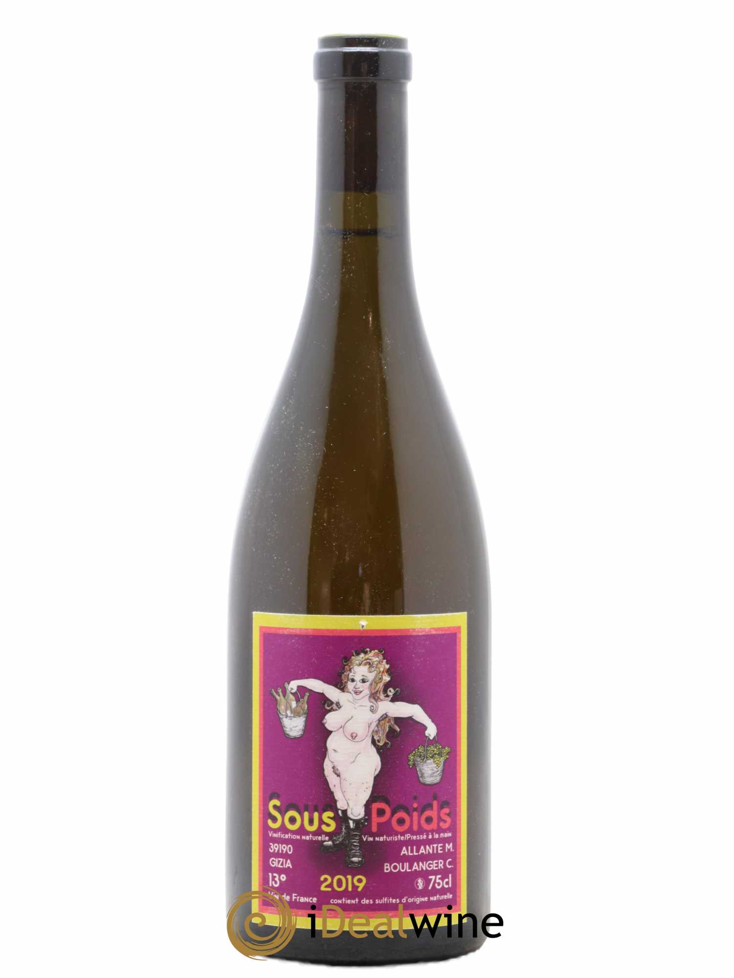 Vin de France Sous Poids Allante Boulanger 2019 - Lot de 1 bouteille - 0