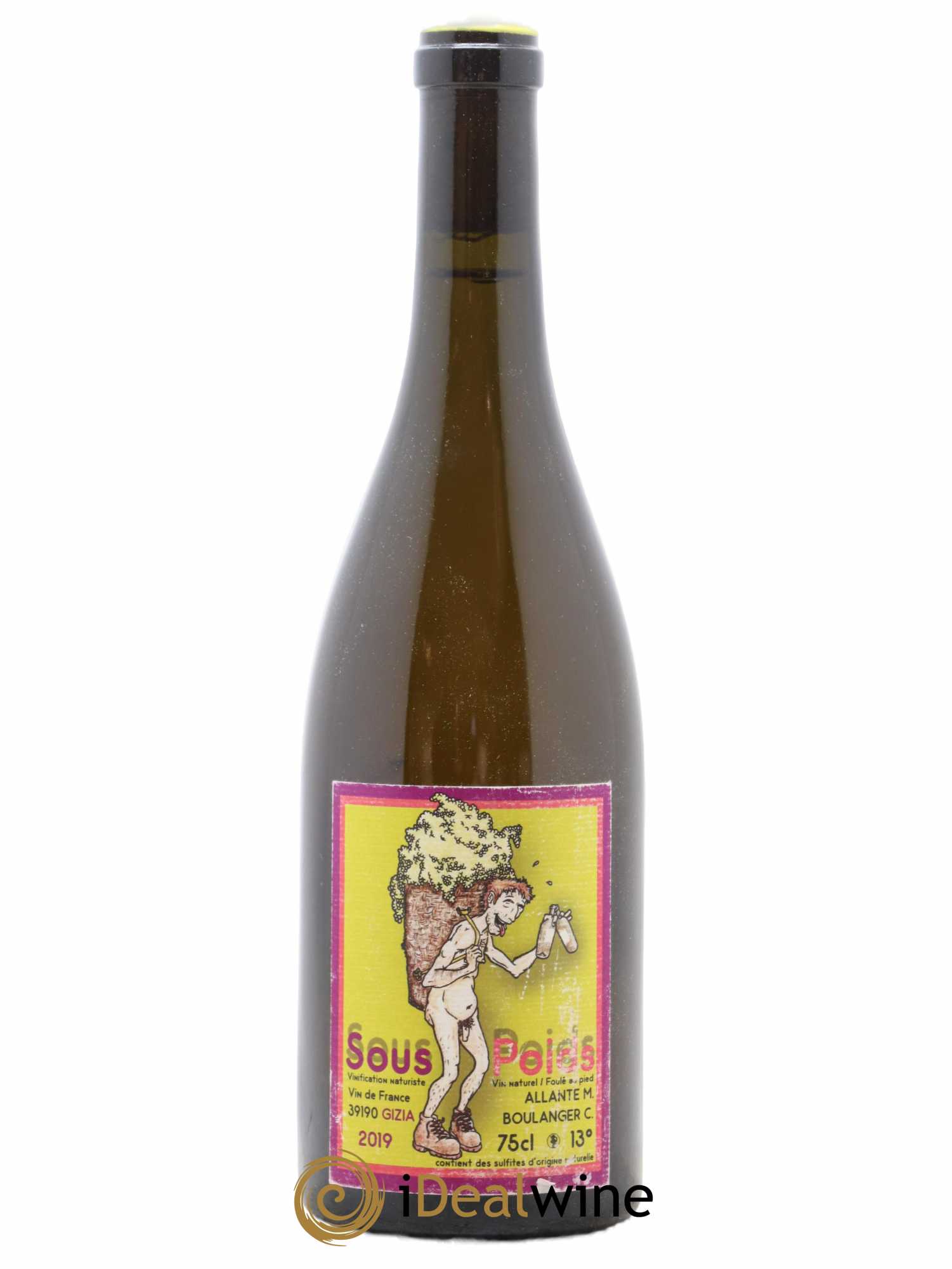 Vin de France Sous Poids Allante Boulanger 2019 - Lot de 1 bouteille - 0