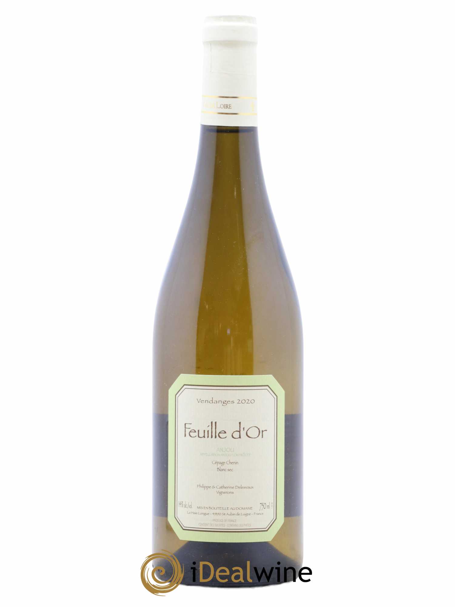 Anjou Feuille D'Or Delesvaux 2020 - Lot de 1 bouteille - 0
