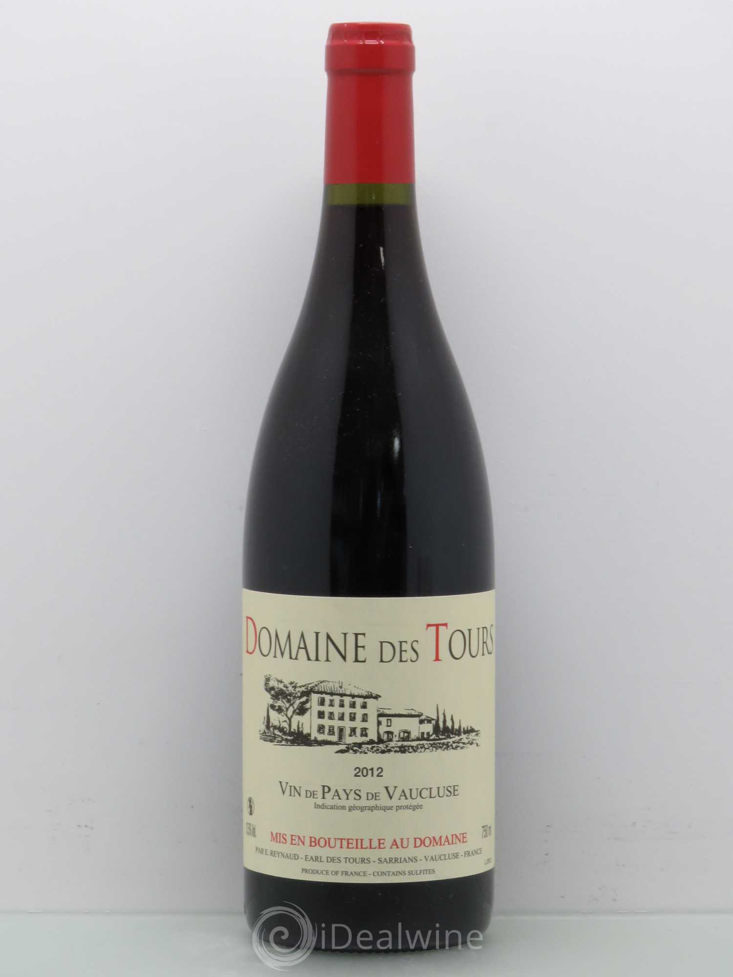 Vaucluse (Vin de Pays de Vaucluse) Domaine des Tours Emmanuel Reynaud 2012 - Lot de 1 bouteille - 0