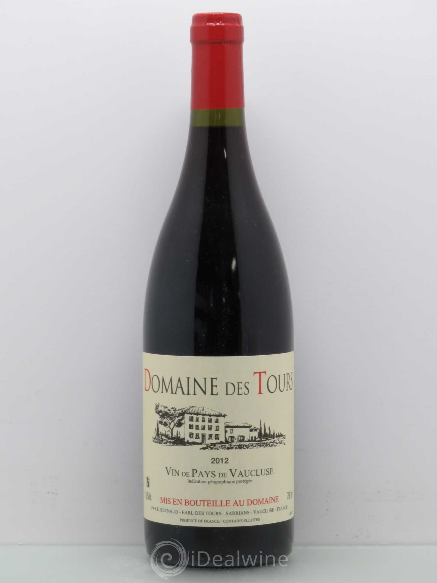 Vaucluse (Vin de Pays de Vaucluse) Domaine des Tours Emmanuel Reynaud 2012 - Lot de 1 bouteille - 0