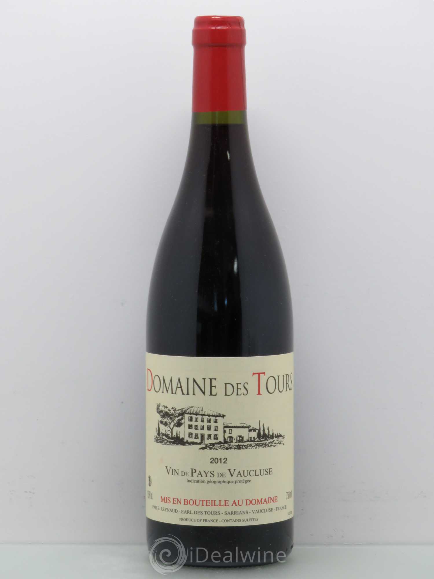 Vaucluse (Vin de Pays de Vaucluse) Domaine des Tours Emmanuel Reynaud 2012 - Lot de 1 bouteille - 0