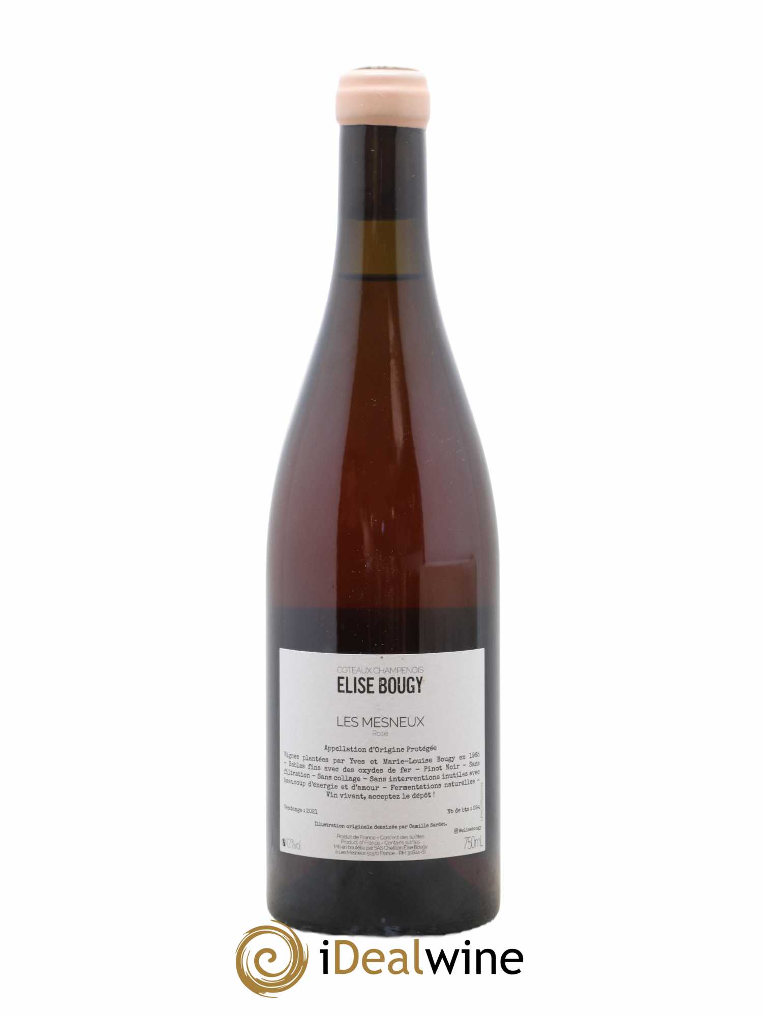 Coteaux Champenois Les Mesneux Elise Bougy 2021 - Lot de 1 bouteille - 1