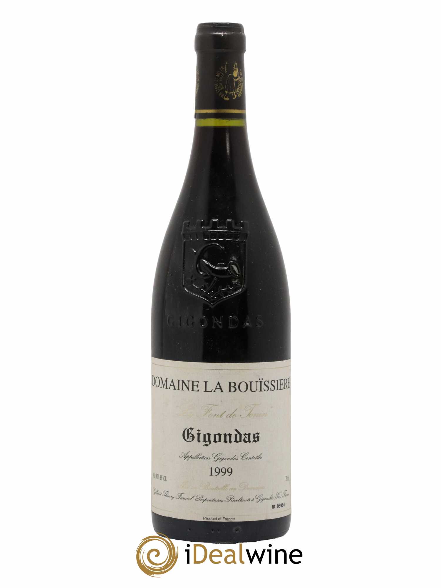 Gigondas La Font de Tonin La Bouïssière 1999 - Lot de 1 bouteille - 0