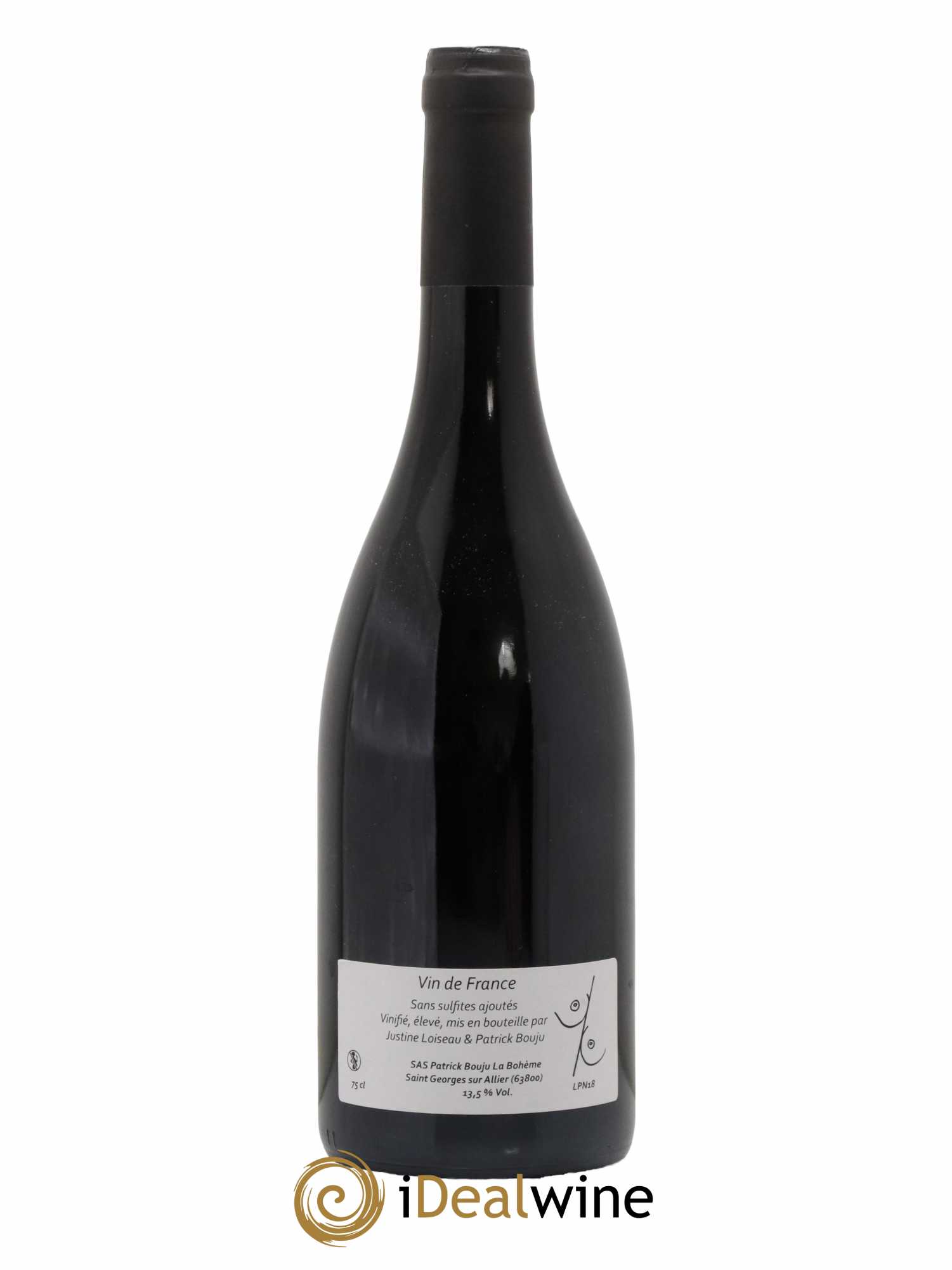 Vin de France Sein pour Sein Patrick Bouju - La Bohème 2018 - Lot of 1 bottle - 1