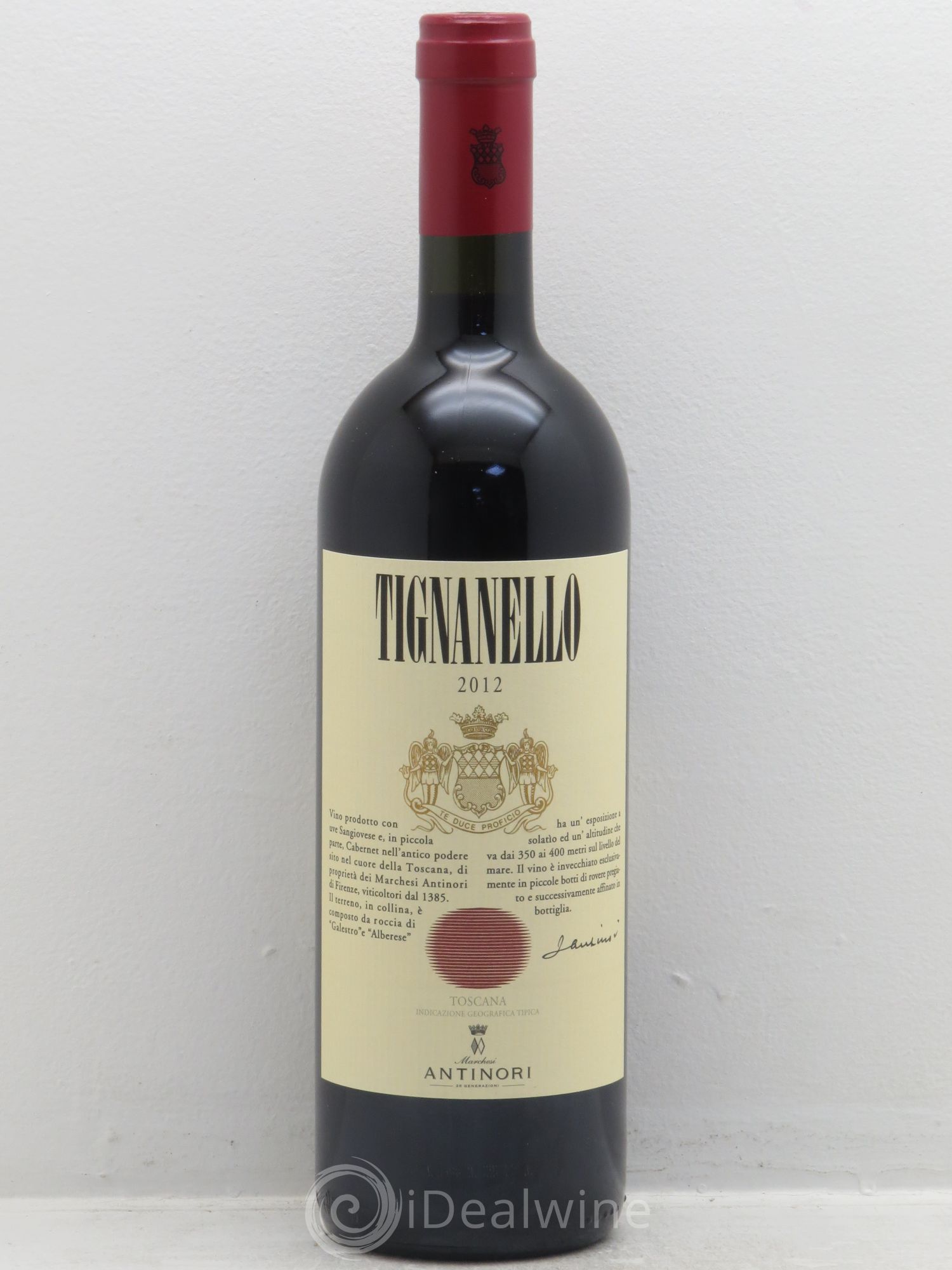 Toscana IGT Tignanello Tenuta Tignanello - Marchesi Antinori 2012 - Lot de 1 bouteille - 0