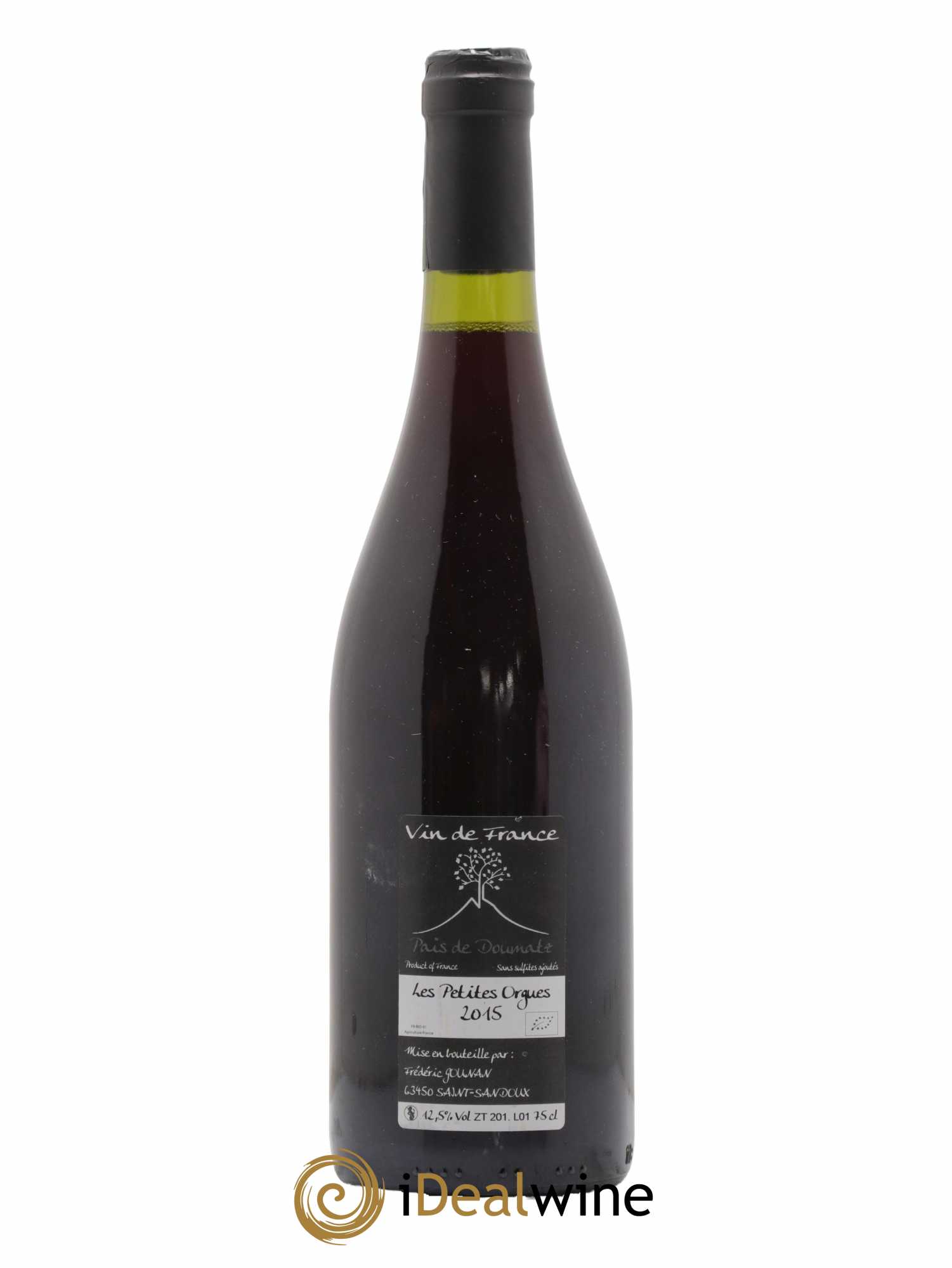 Vin de France Les Petites Orgues Vignoble de l'Arbre Blanc 2015 - Lot de 1 bouteille - 1