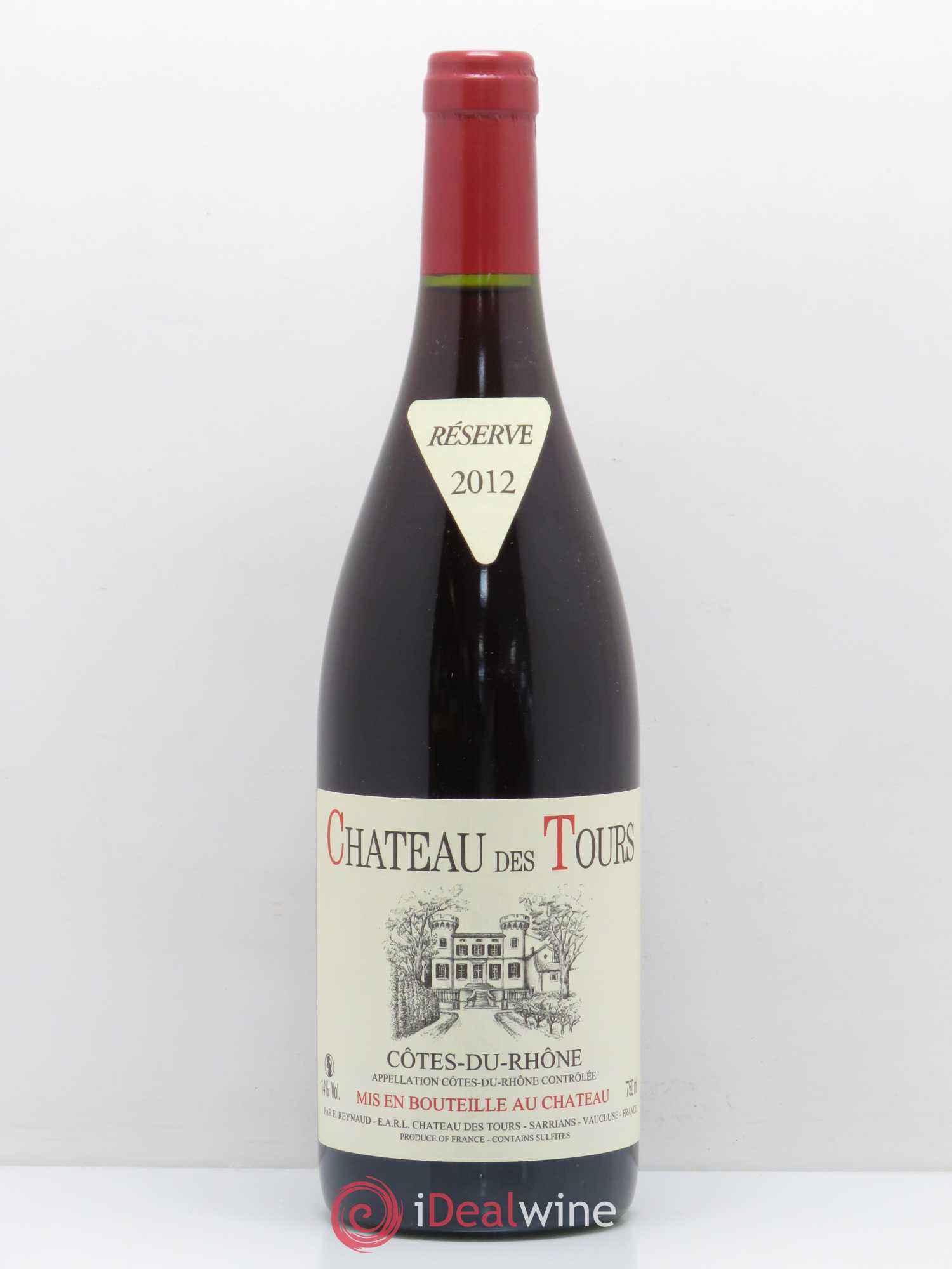 Côtes-du-Rhône Château des Tours Emmanuel Reynaud 2012 - Lot de 1 bouteille - 0
