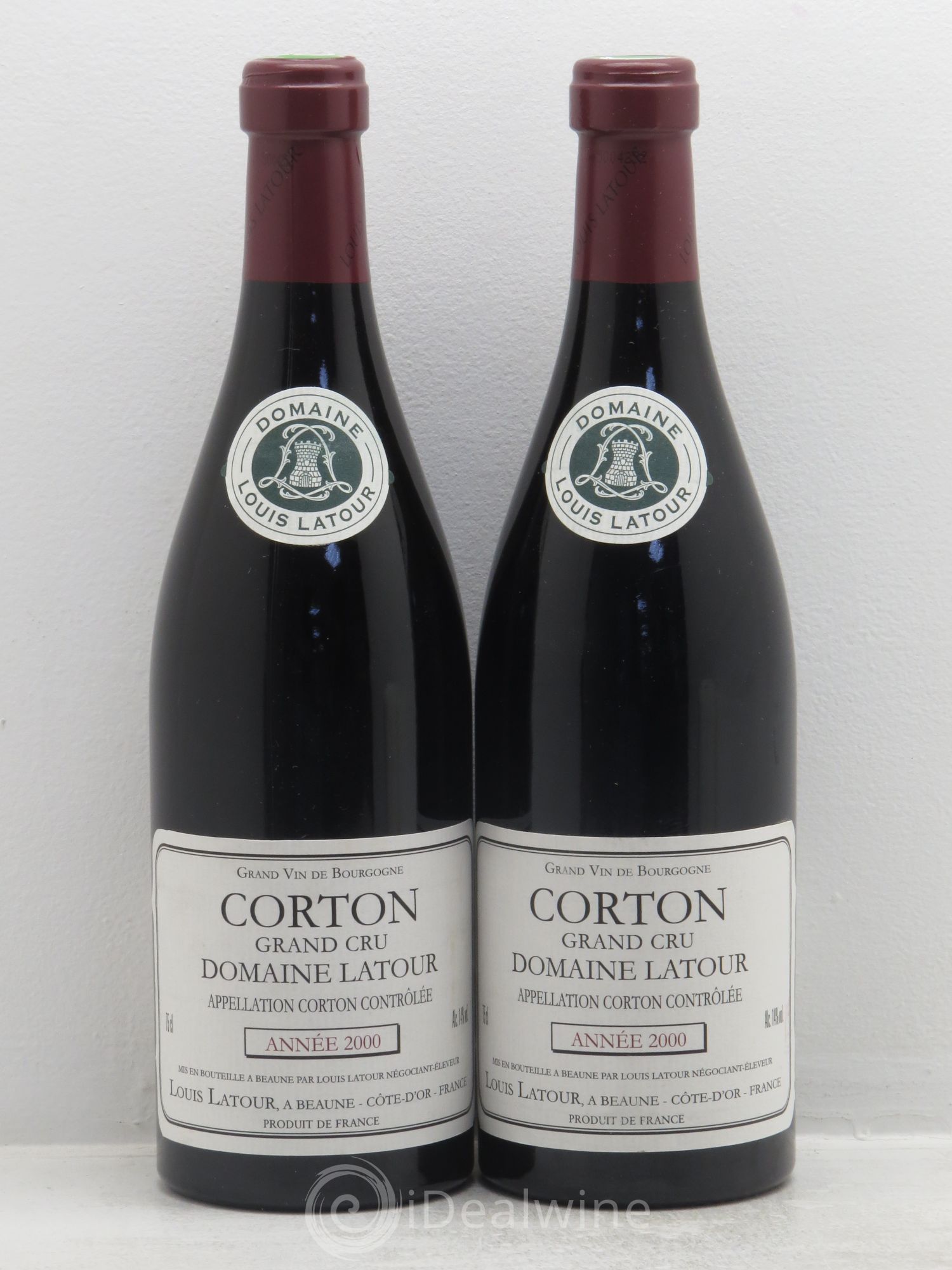 Corton Grand Cru Louis Latour (sans prix de réserve) 2000 - Lot de 2 bouteilles - 0