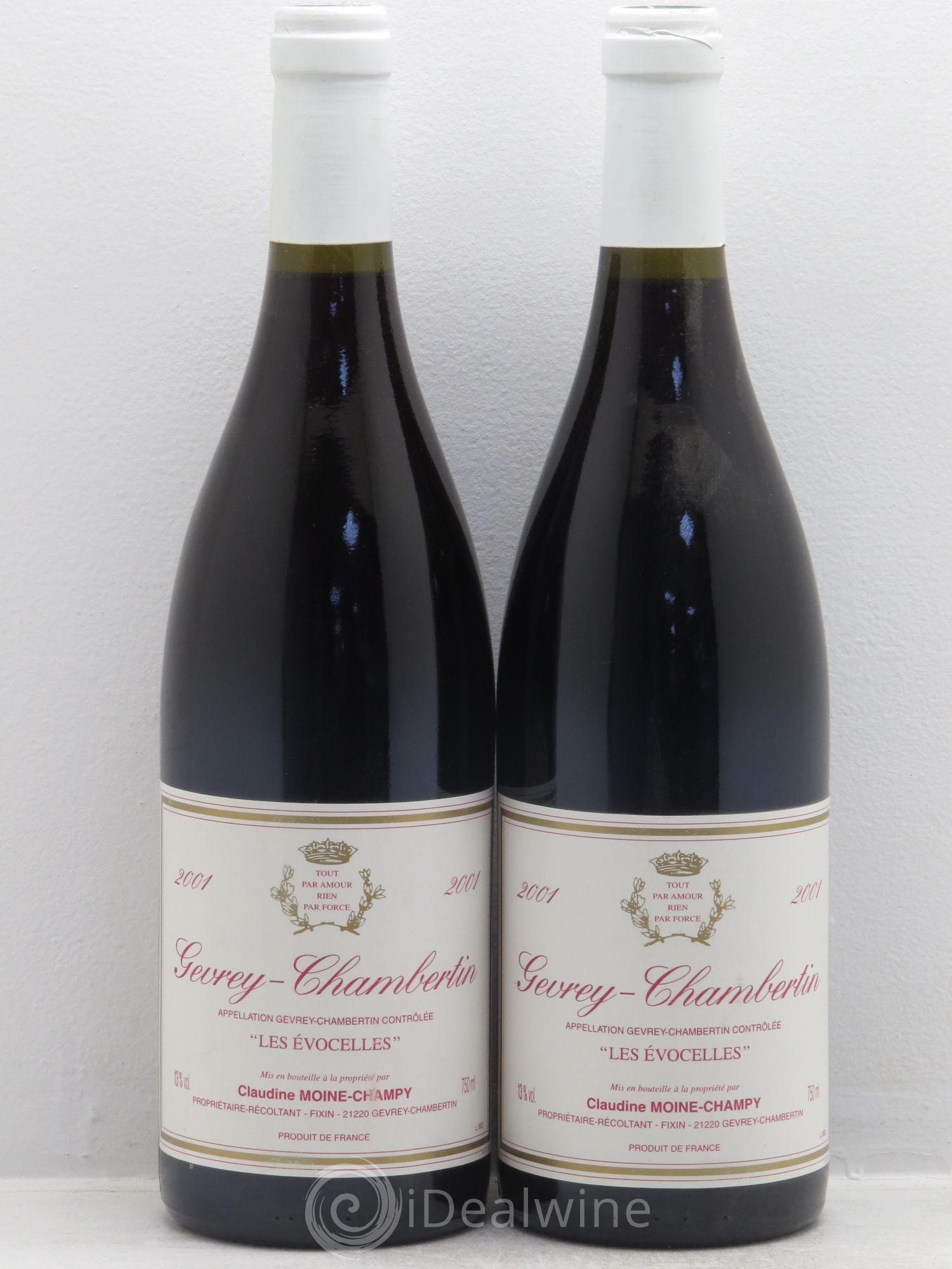 Gevrey-Chambertin Les Evocelles - Claudine Moine-Champy 2001 - Posten von 2 Flaschen - 0