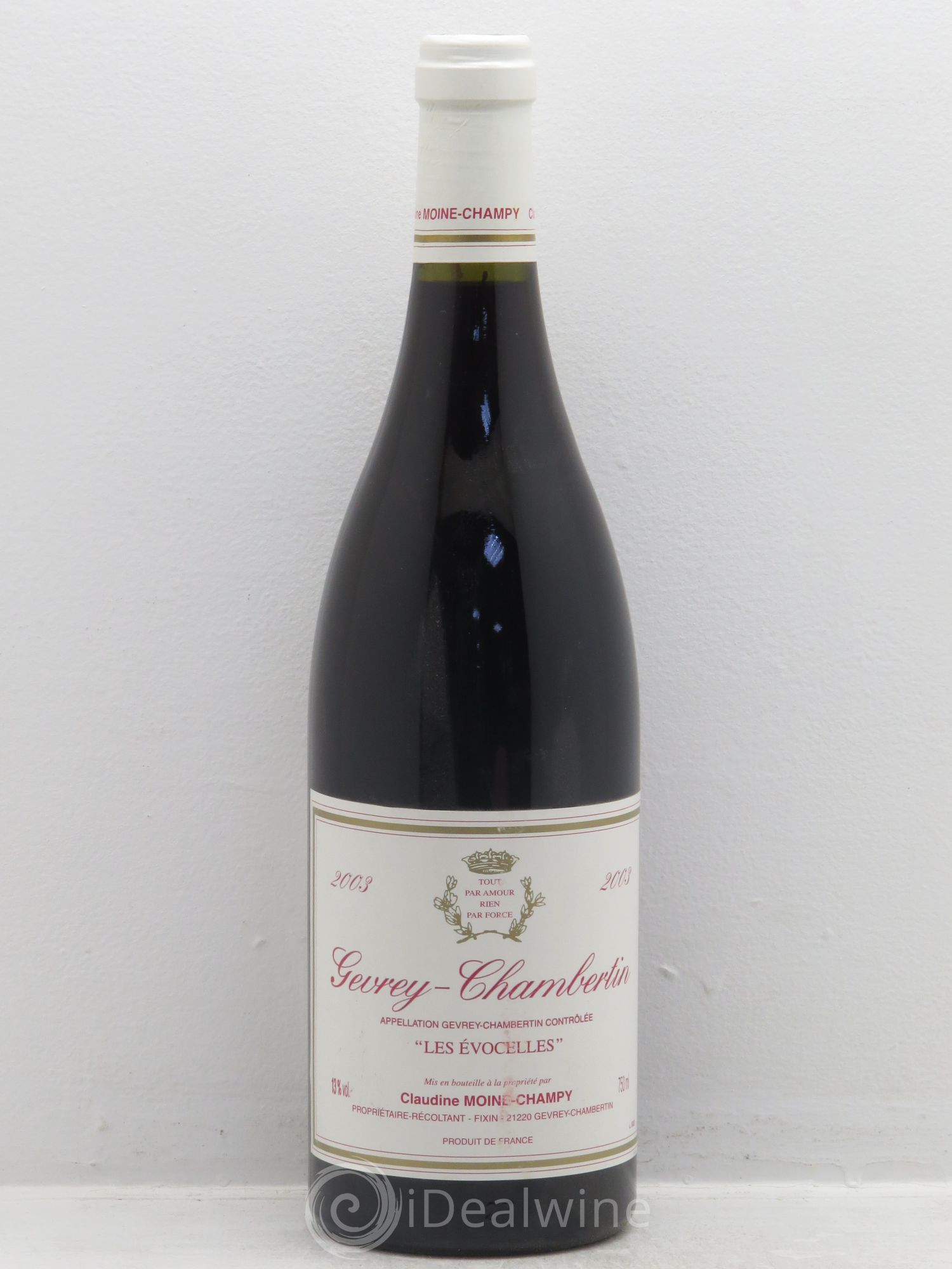 Gevrey-Chambertin Les Evocelles - Claudine Moine-Champy 2003 - Posten von 6 Flaschen - 0