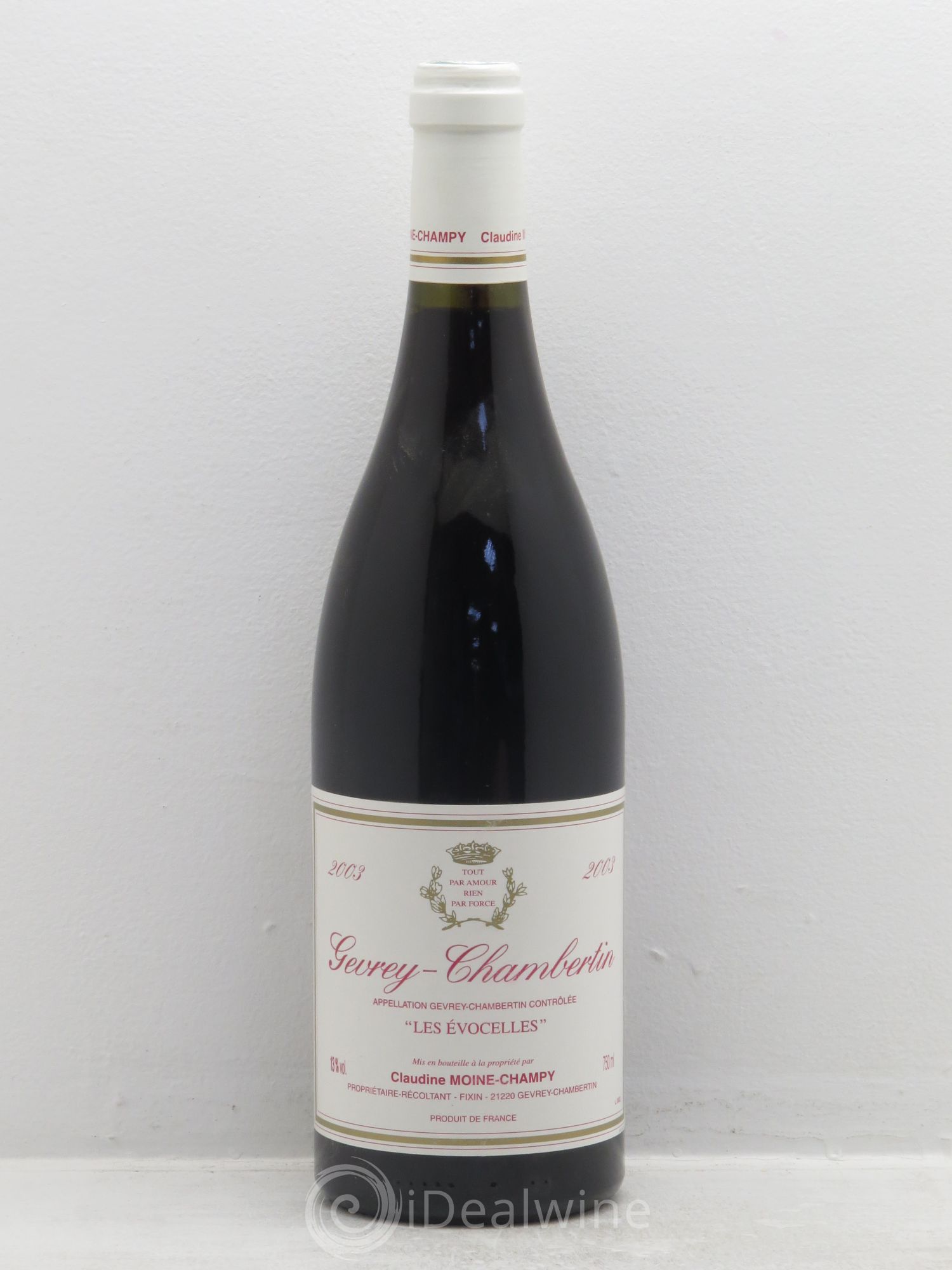 Gevrey-Chambertin Les Evocelles - Claudine Moine-Champy 2003 - Posten von 1 Flasche - 0