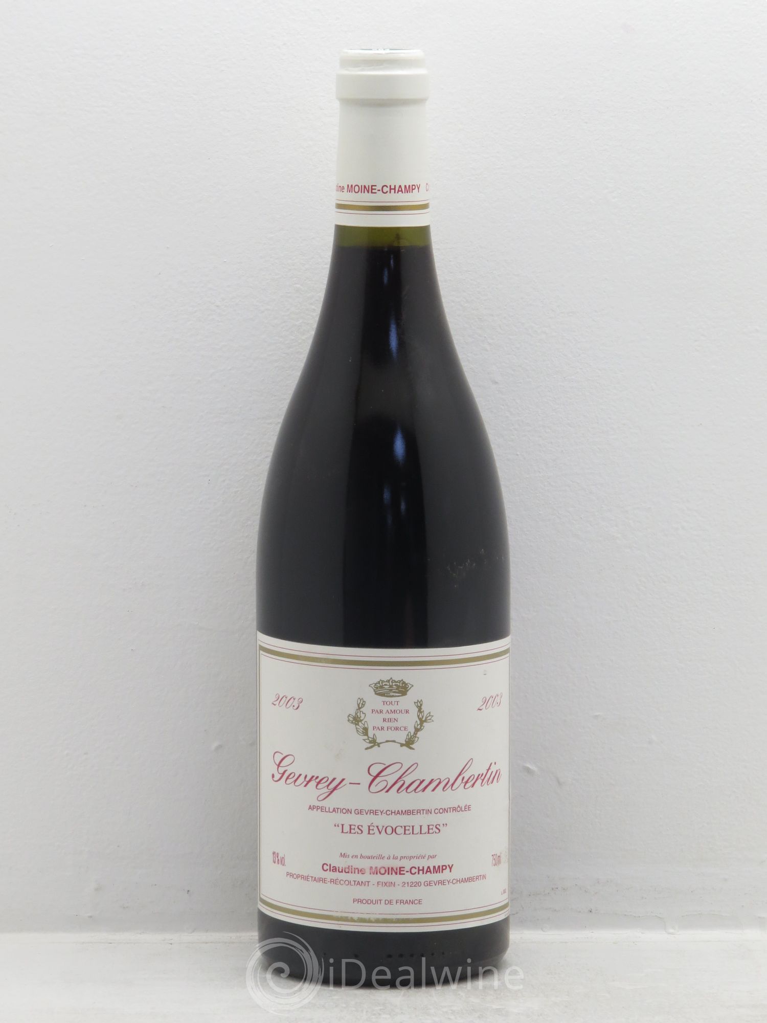 Gevrey-Chambertin Les Evocelles - Claudine Moine-Champy 2003 - Posten von 1 Flasche - 0