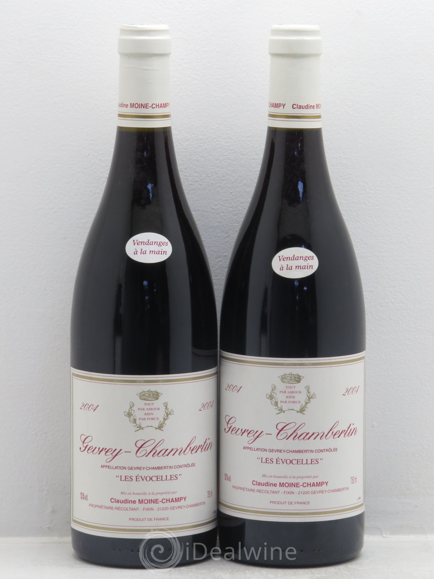 Gevrey-Chambertin Les Evocelles - Claudine Moine-Champy 2004 - Posten von 2 Flaschen - 0