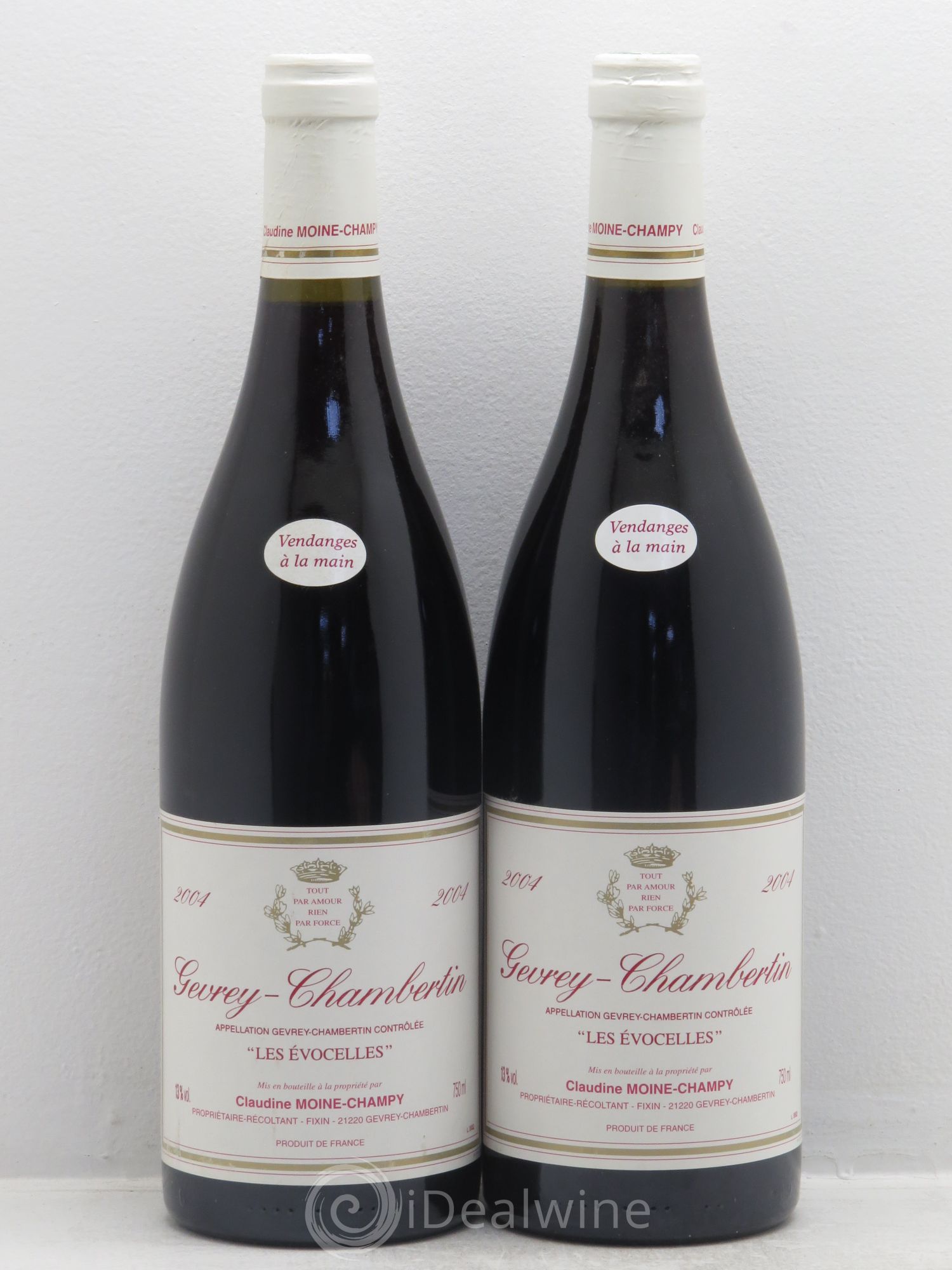 Gevrey-Chambertin Les Evocelles - Claudine Moine-Champy 2004 - Posten von 2 Flaschen - 0