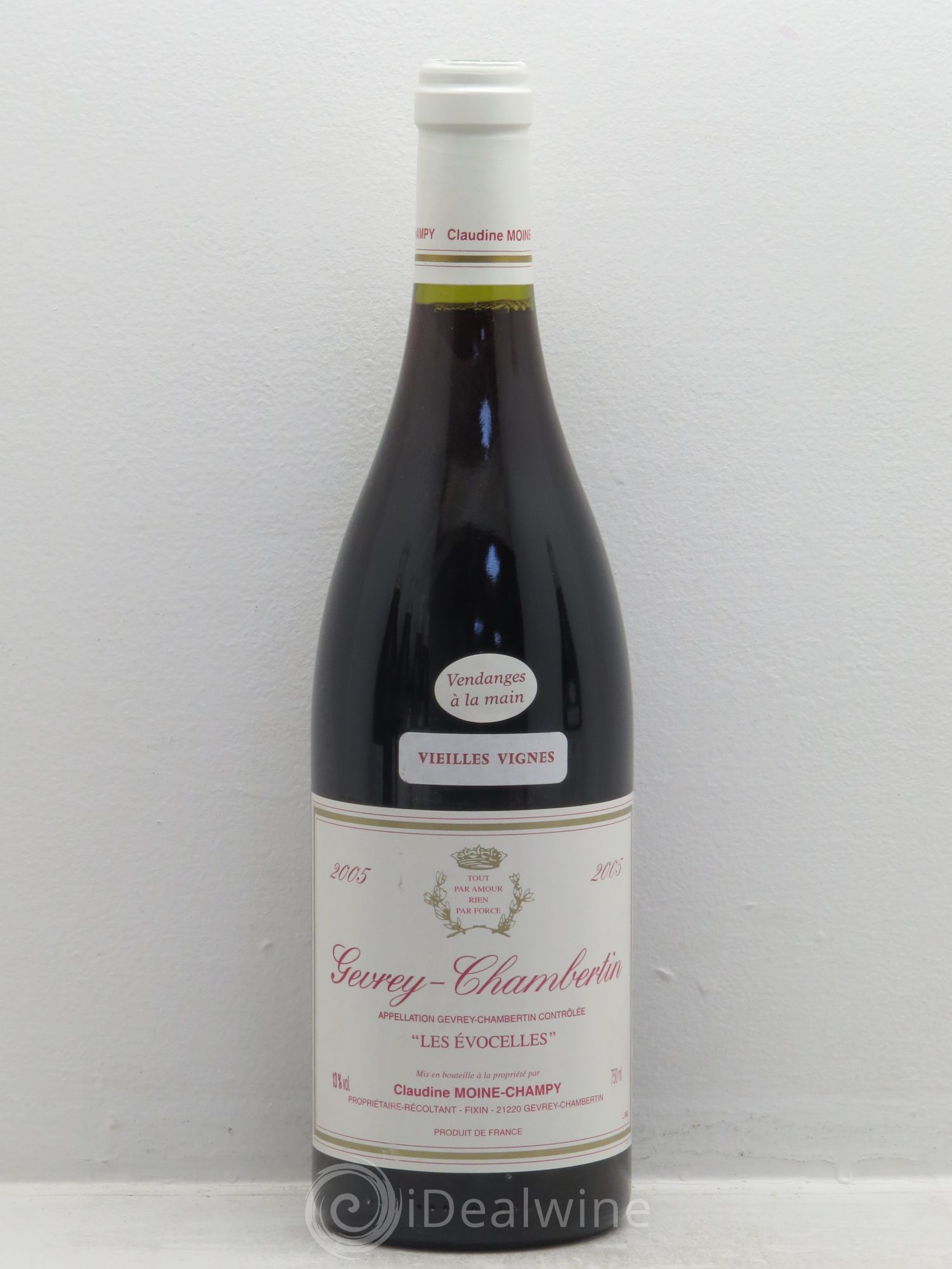 Gevrey-Chambertin Les Evocelles Vieilles Vignes - Claudine Moine-Champy 2005 - Posten von 6 Flaschen - 0