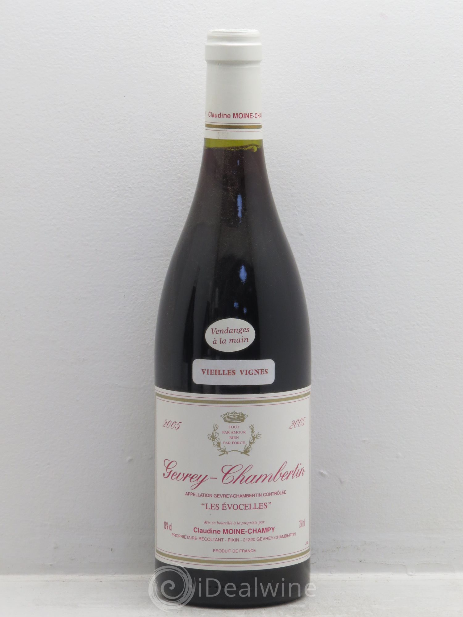 Gevrey-Chambertin Les Evocelles Vieilles Vignes - Claudine Moine-Champy 2005 - Posten von 6 Flaschen - 0
