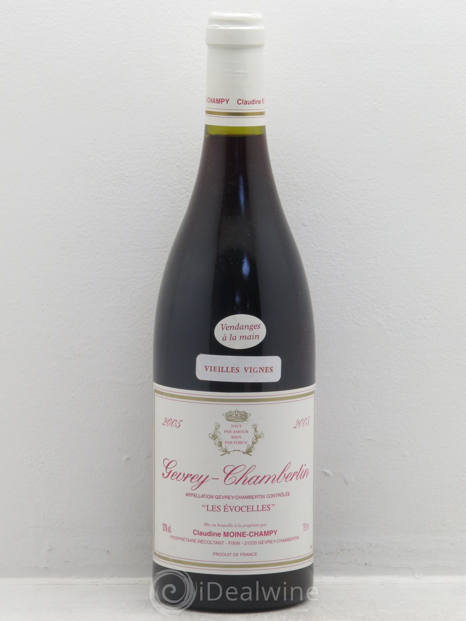 Gevrey-Chambertin Les Evocelles Vieilles Vignes - Claudine Moine-Champy 2005 - Posten von 1 Flasche - 0