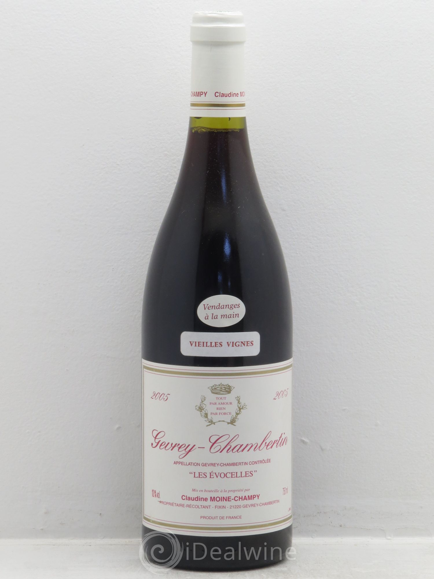 Gevrey-Chambertin Les Evocelles Vieilles Vignes - Claudine Moine-Champy 2005 - Posten von 1 Flasche - 0