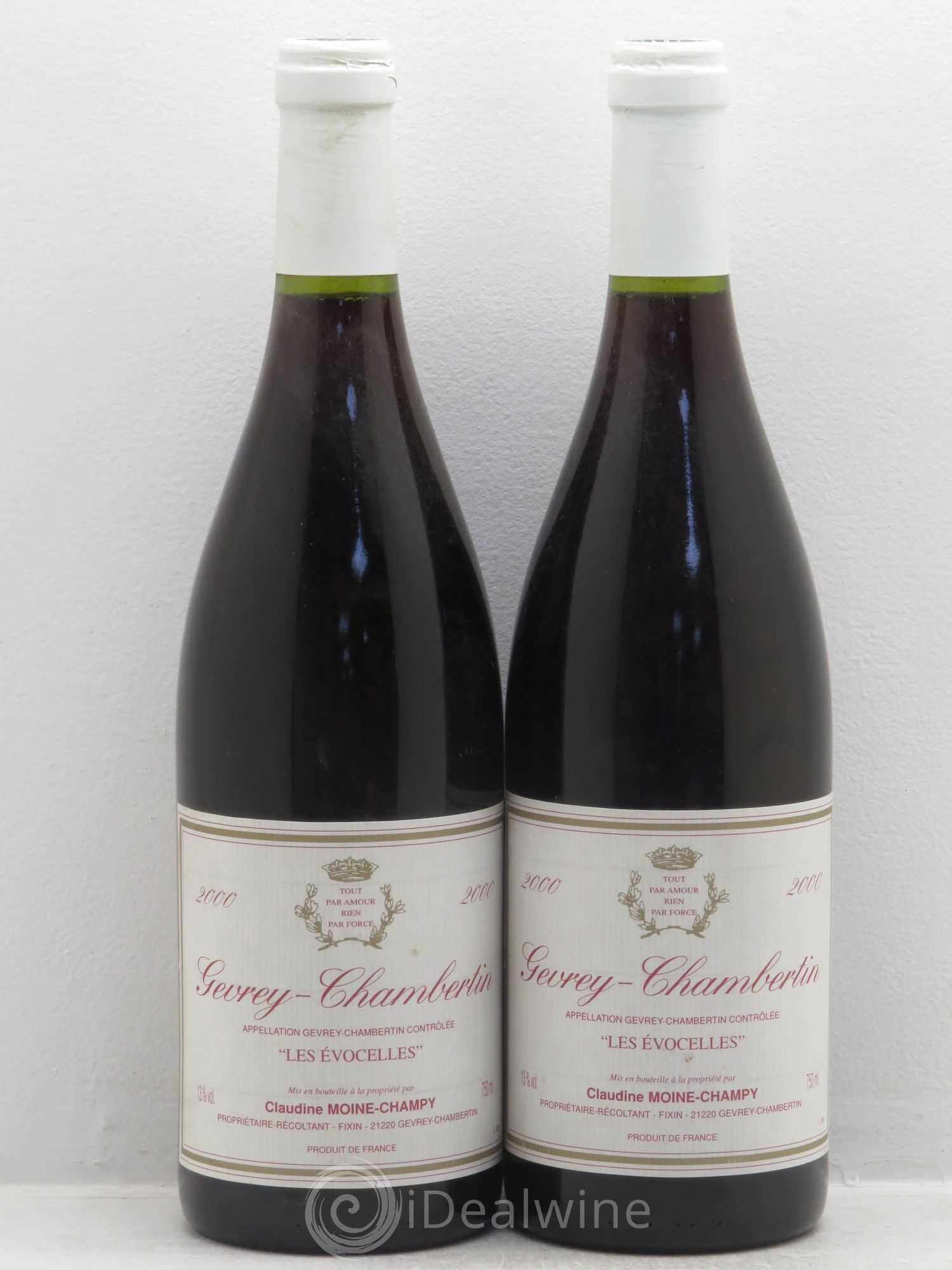 Gevrey-Chambertin Les Evocelles - Claudine Moine-Champy 2000 - Posten von 2 Flaschen - 0