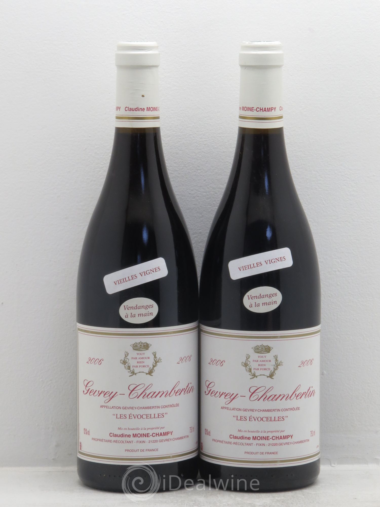 Gevrey-Chambertin Les Evocelles Vieilles Vignes - Claudine Moine-Champy 2006 - Posten von 2 Flaschen - 0