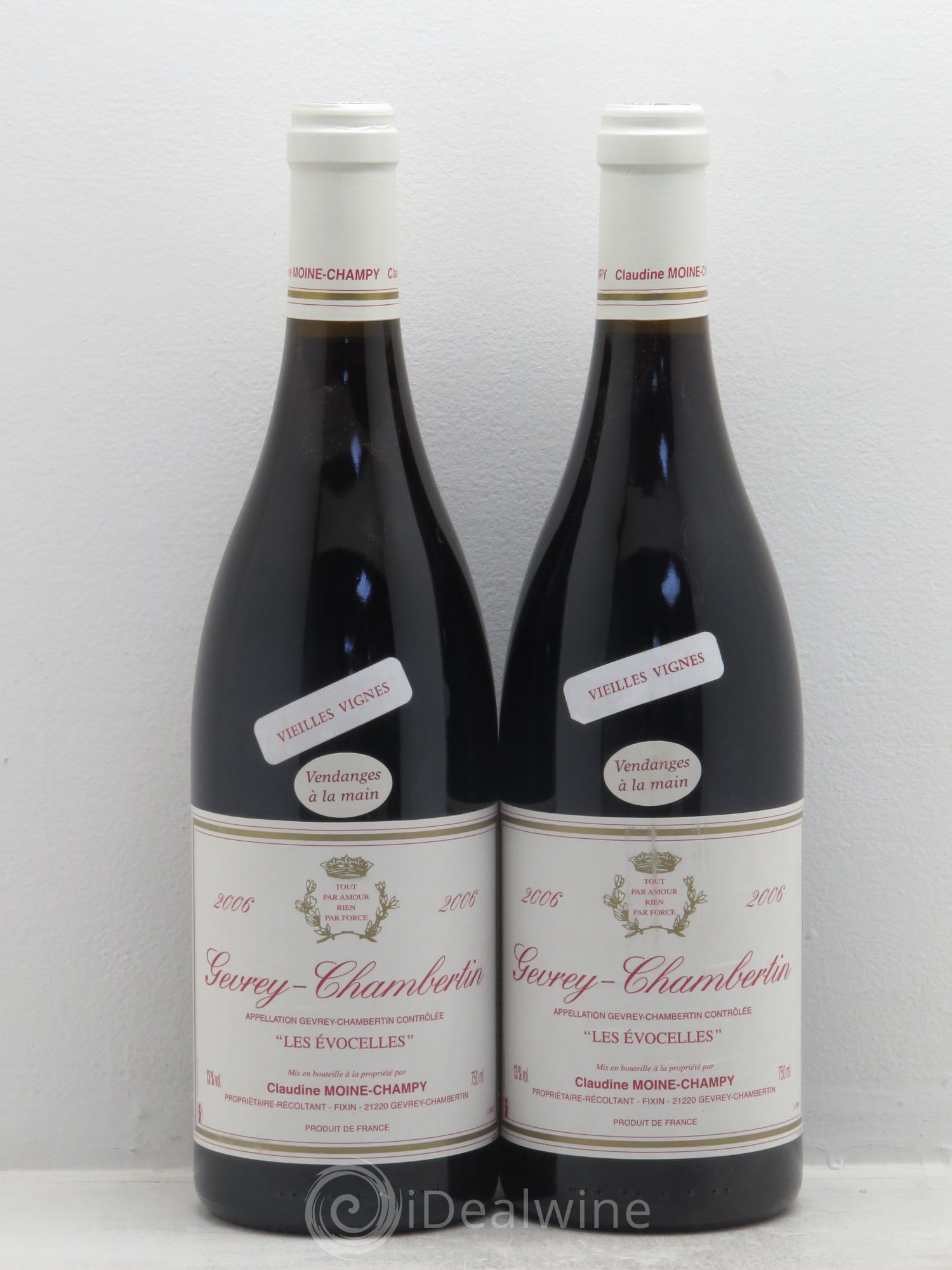 Gevrey-Chambertin Les Evocelles Vieilles Vignes - Claudine Moine-Champy 2006 - Posten von 2 Flaschen - 0
