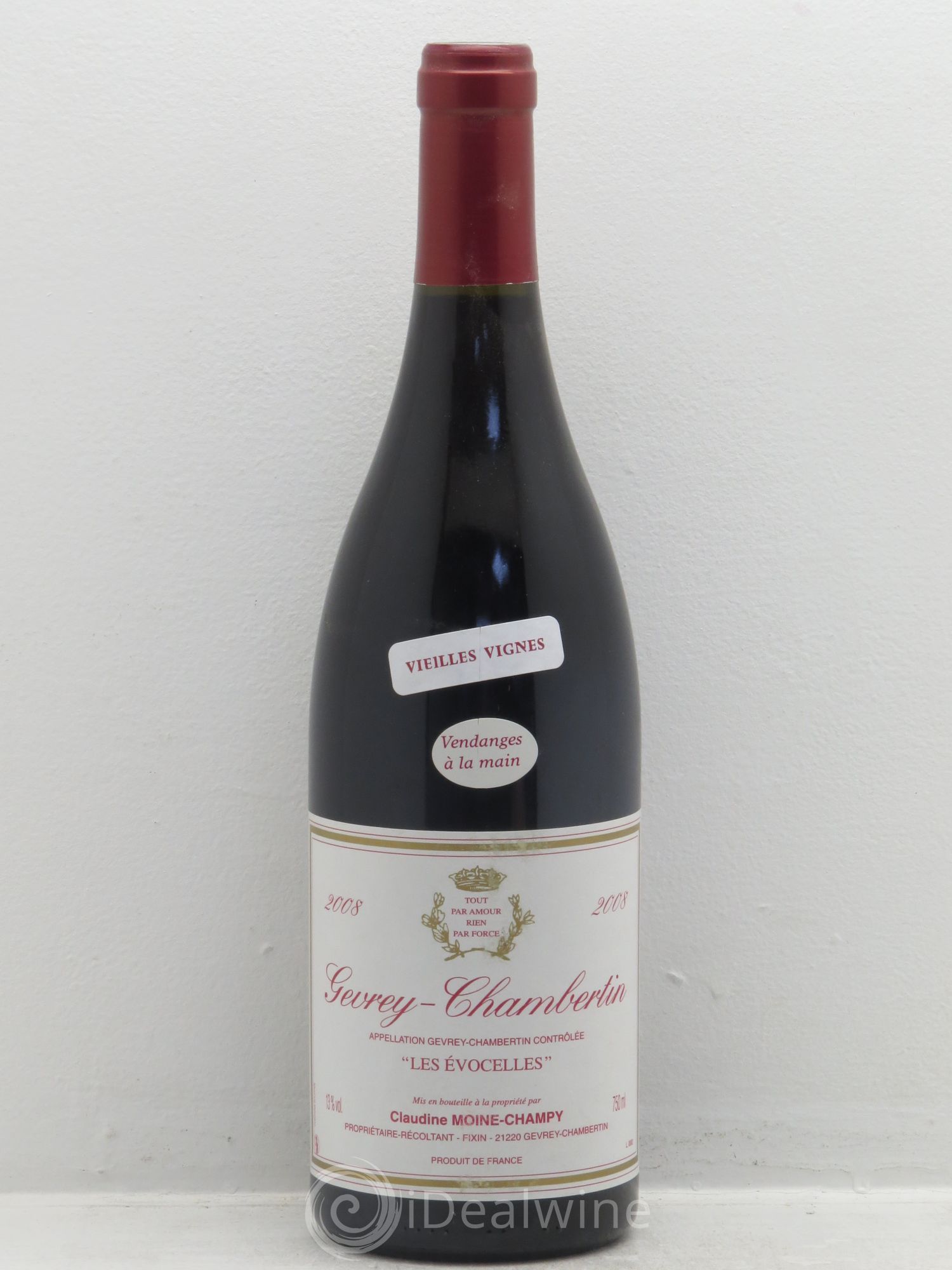 Gevrey-Chambertin Les Evocelles Vieilles Vignes - Claudine Moine-Champy 2008 - Posten von 6 Flaschen - 0