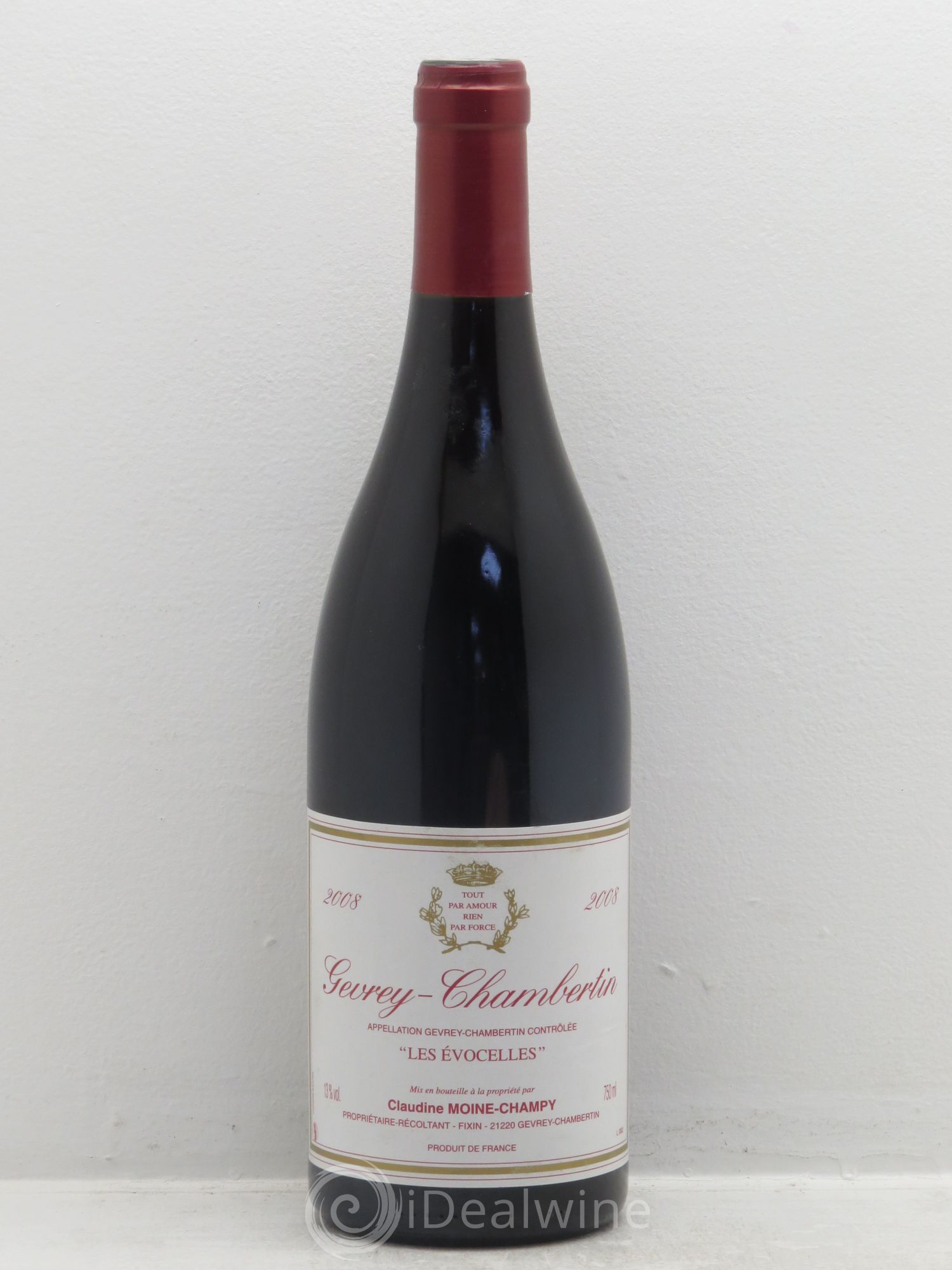 Gevrey-Chambertin Les Evocelles Vieilles Vignes - Claudine Moine-Champy 2008 - Posten von 1 Flasche - 0