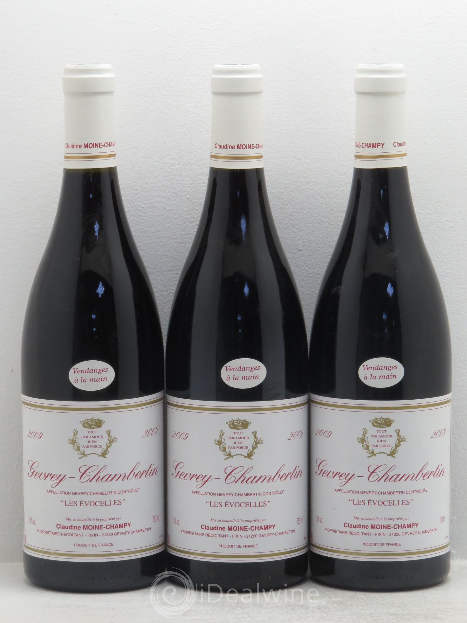Gevrey-Chambertin Les Evocelles - Claudine Moine-Champy 2009 - Posten von 3 Flaschen - 0
