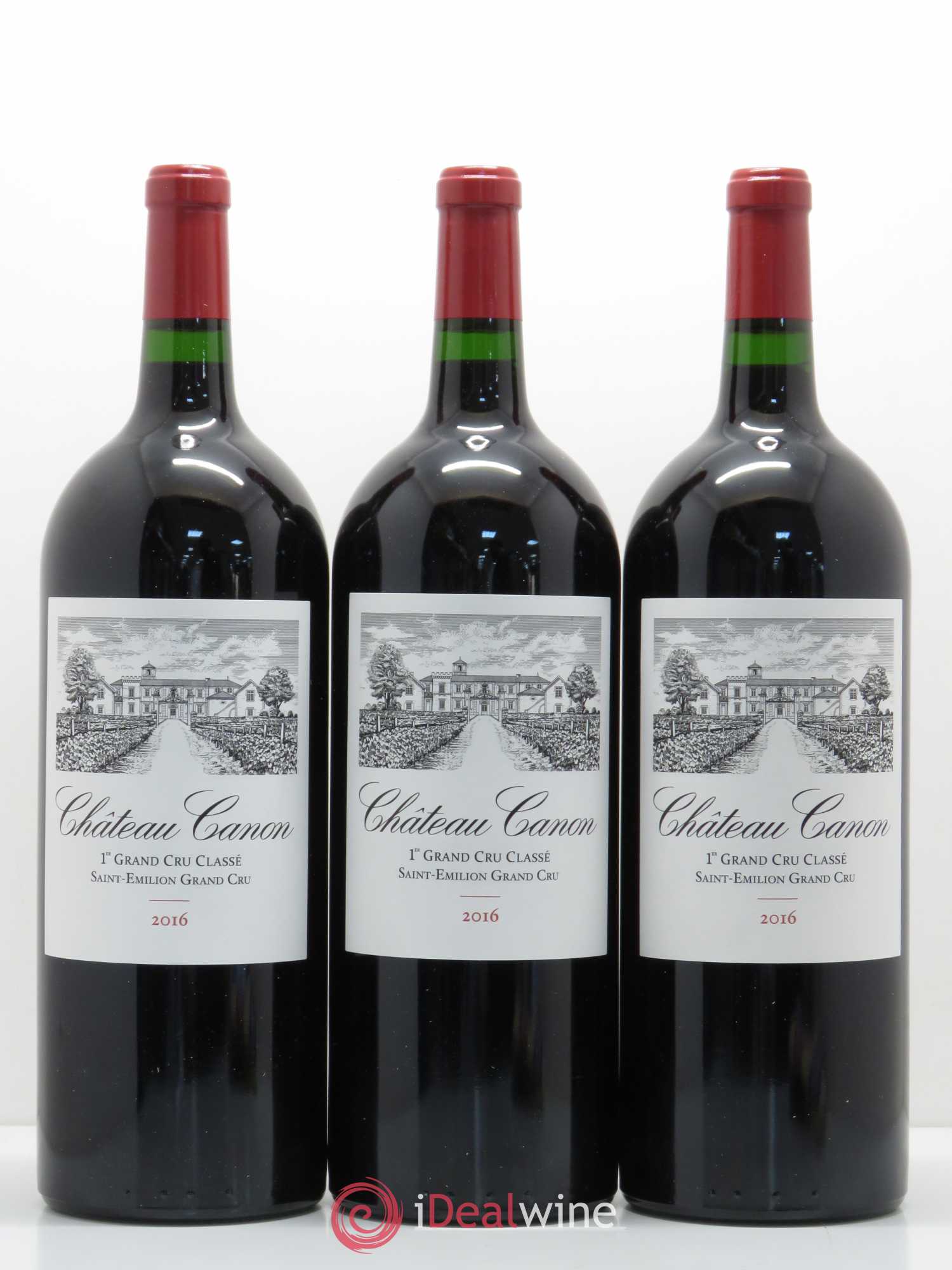 Château Canon 1er Grand Cru Classé B 2016 - Lot de 3 magnums - 0