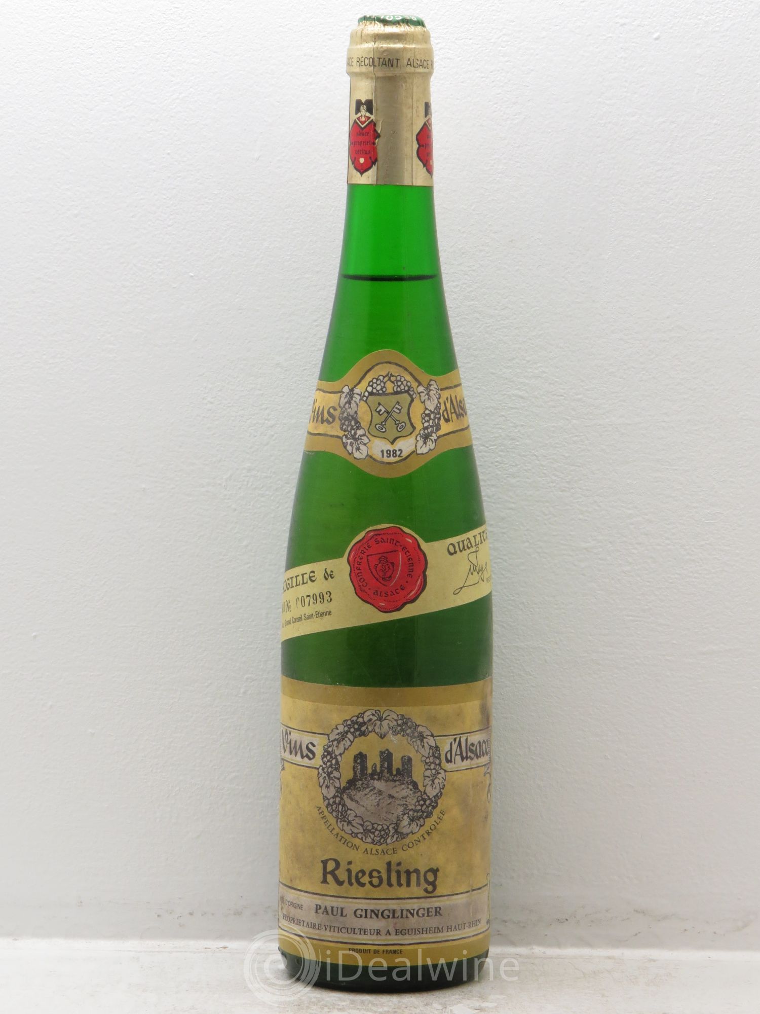 Riesling Sigillé Paul Ginglinger 1982 - Posten von 1 Flasche - 0