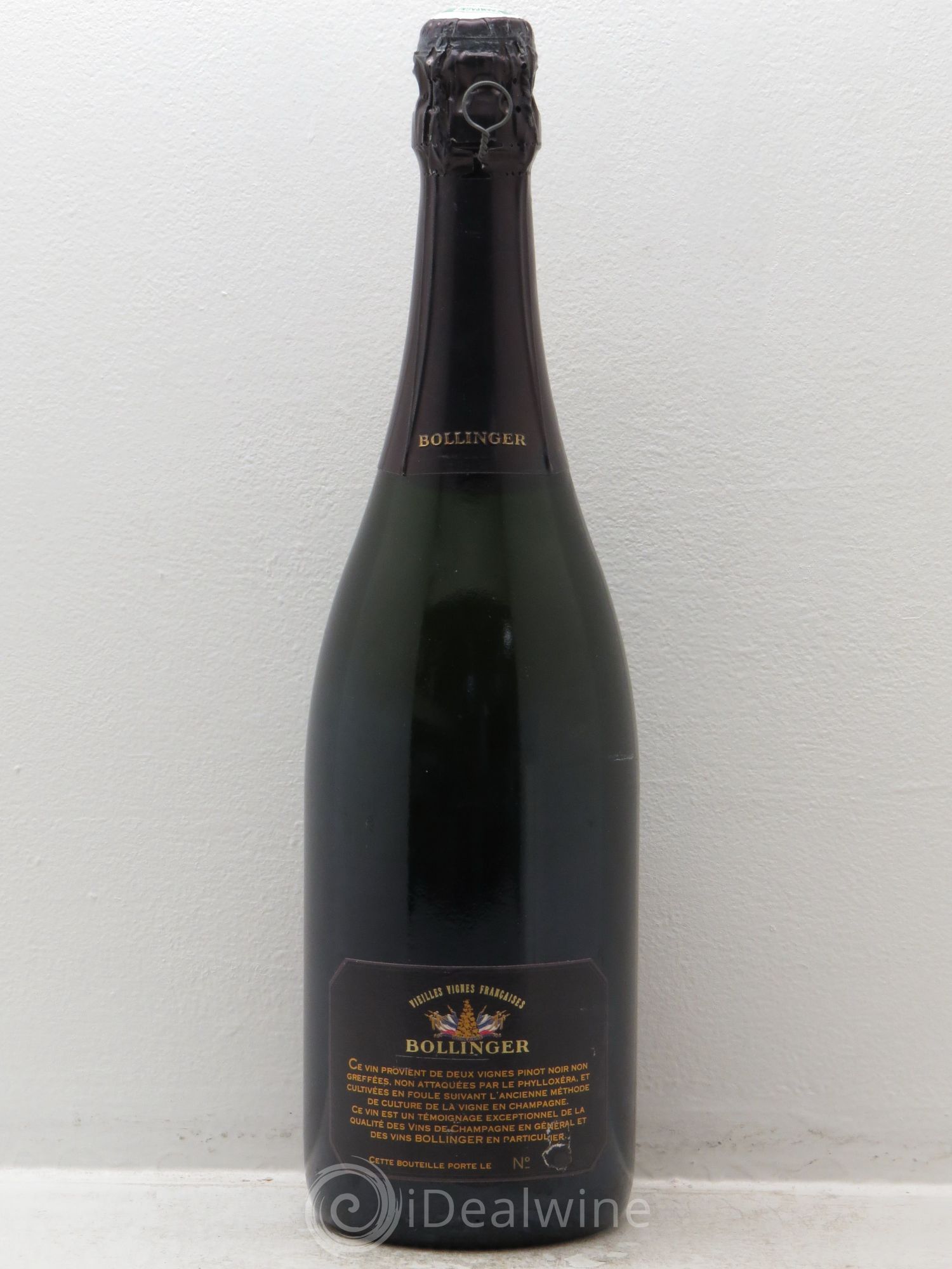 Brut Vieilles Vignes Françaises Bollinger 1985 - Lot de 1 bouteille - 1