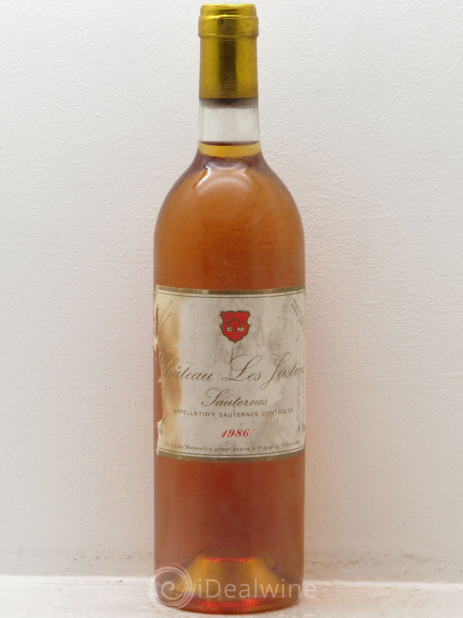 Château les Justices Cru Bourgeois 1986 - Lotto di 1 bottiglia - 0