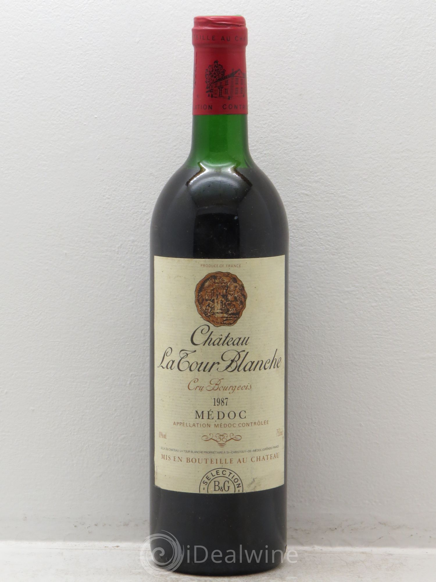 Château Tour Blanche Cru Bourgeois 1987 - Lot de 1 bouteille - 0