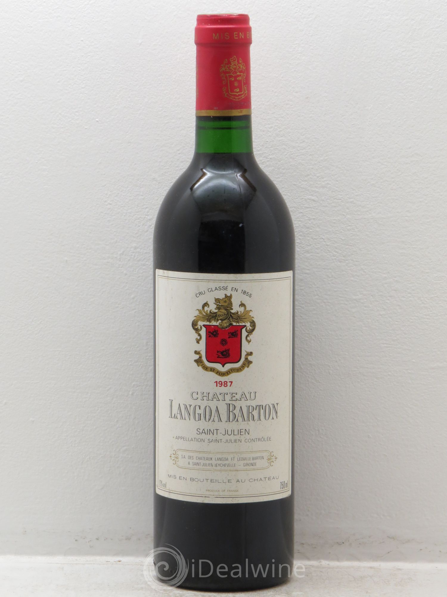Château Langoa Barton 3ème Grand Cru Classé 1987 - Lot de 1 bouteille - 0