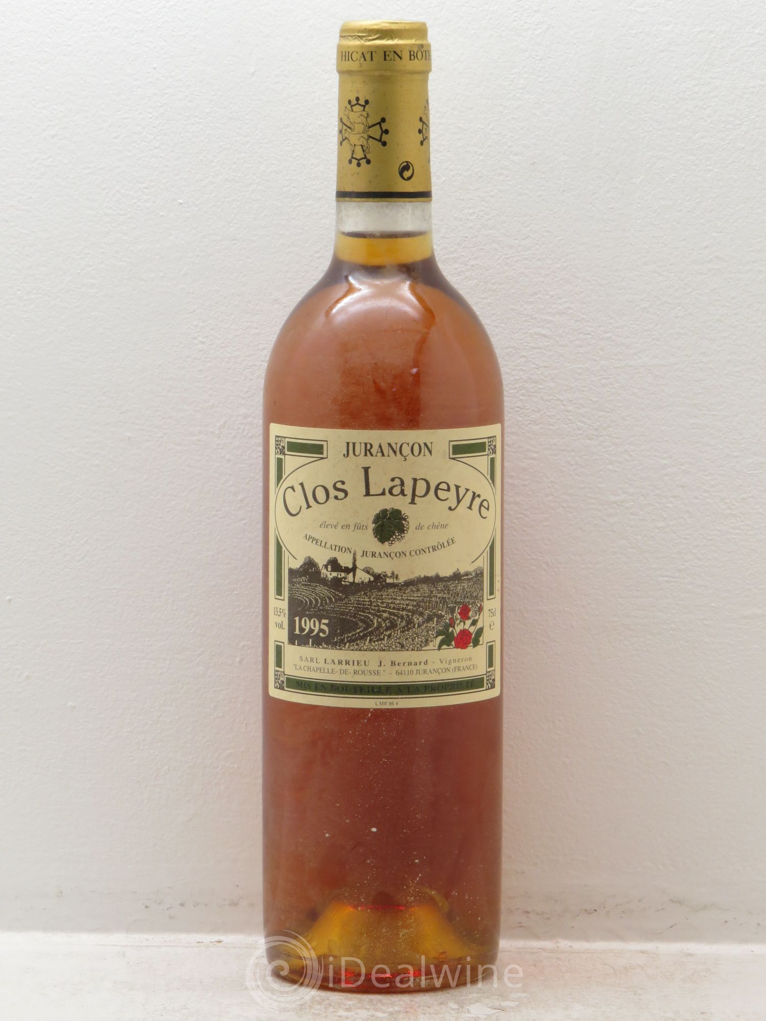 Jurançon Clos Lapeyre Larrieu Chapelle de Rousse J.Bernard 1995 - Posten von 1 Flasche - 0