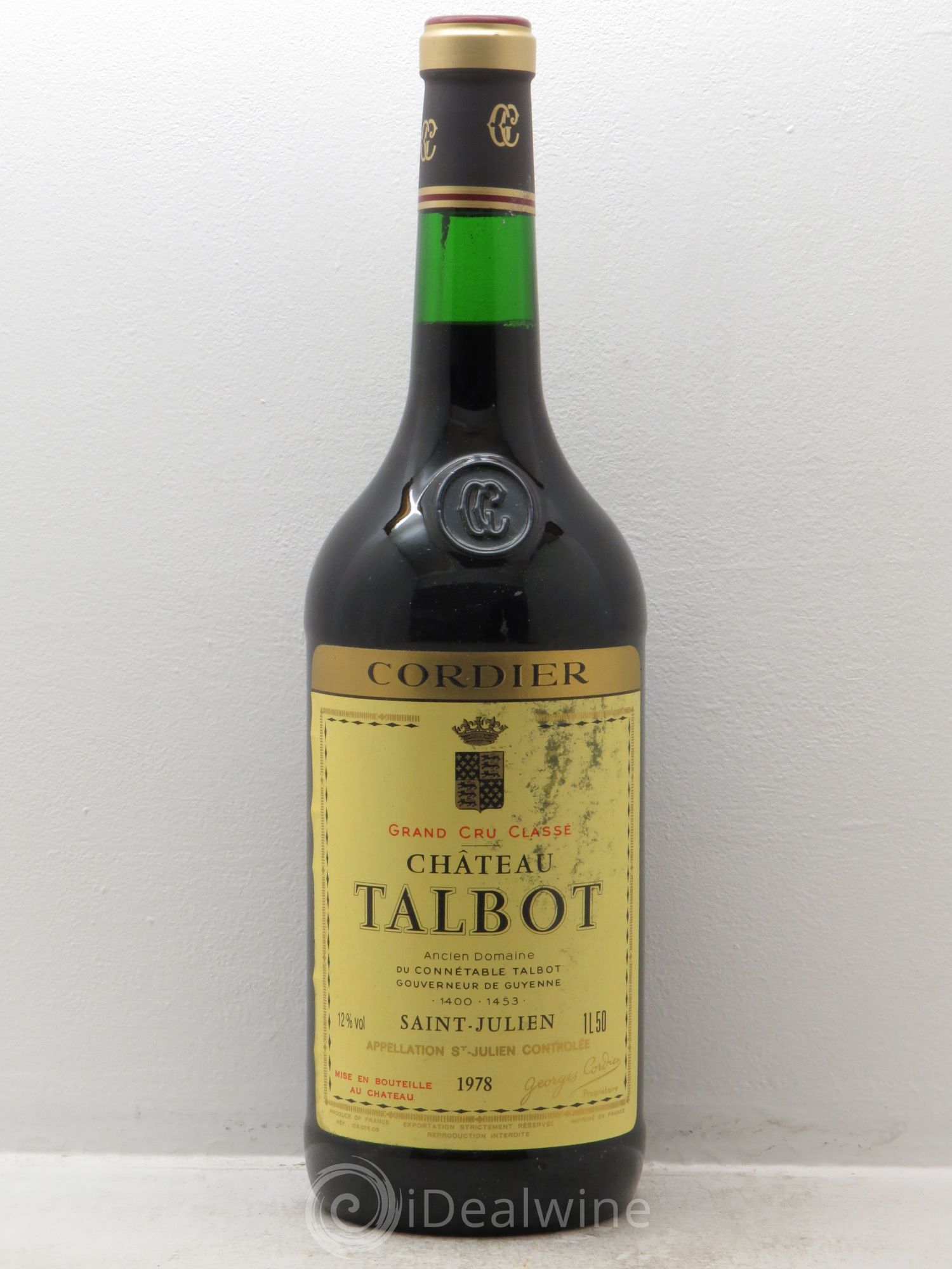 Château Talbot 4ème Grand Cru Classé 1978 - Lot de 1 magnum - 0