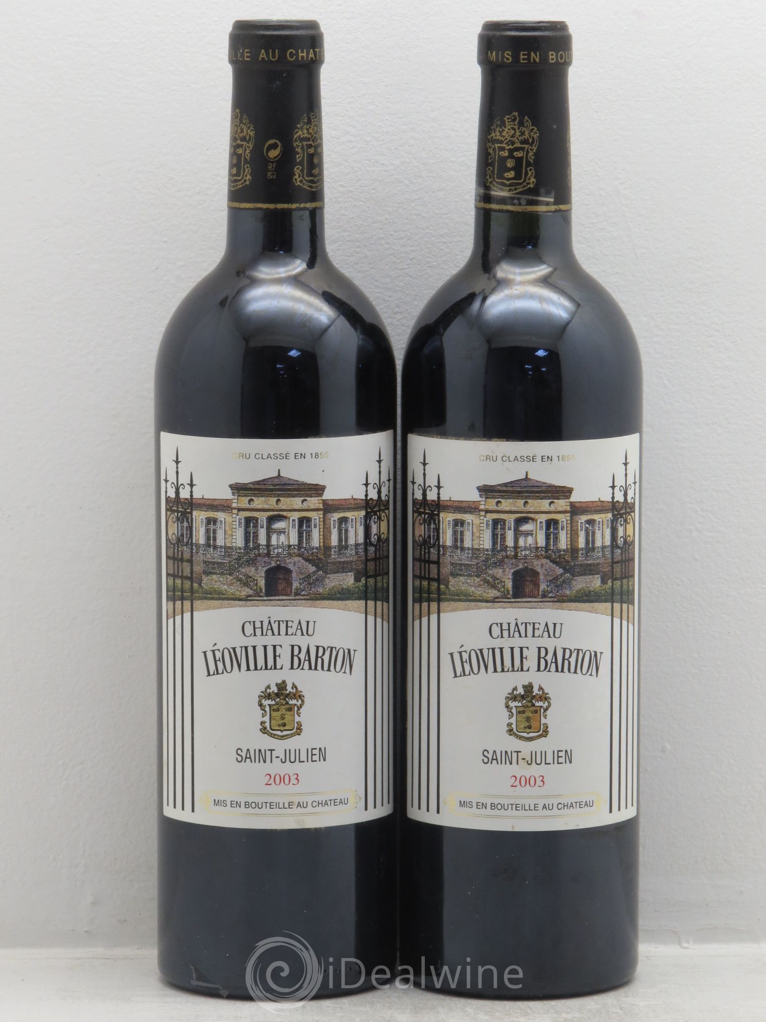 Château Léoville Barton 2ème Grand Cru Classé 2003 - Lot de 2 bouteilles - 0