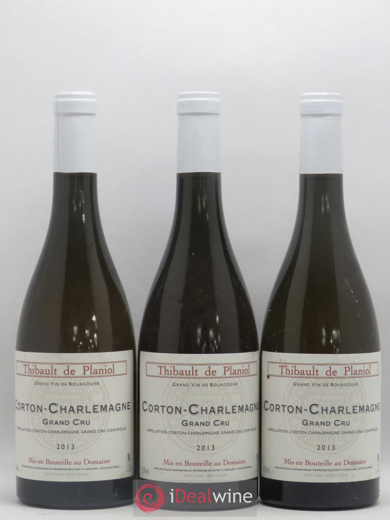Corton-Charlemagne Grand Cru Thibault de Planiol 2013 - Posten von 3 Flaschen - 0