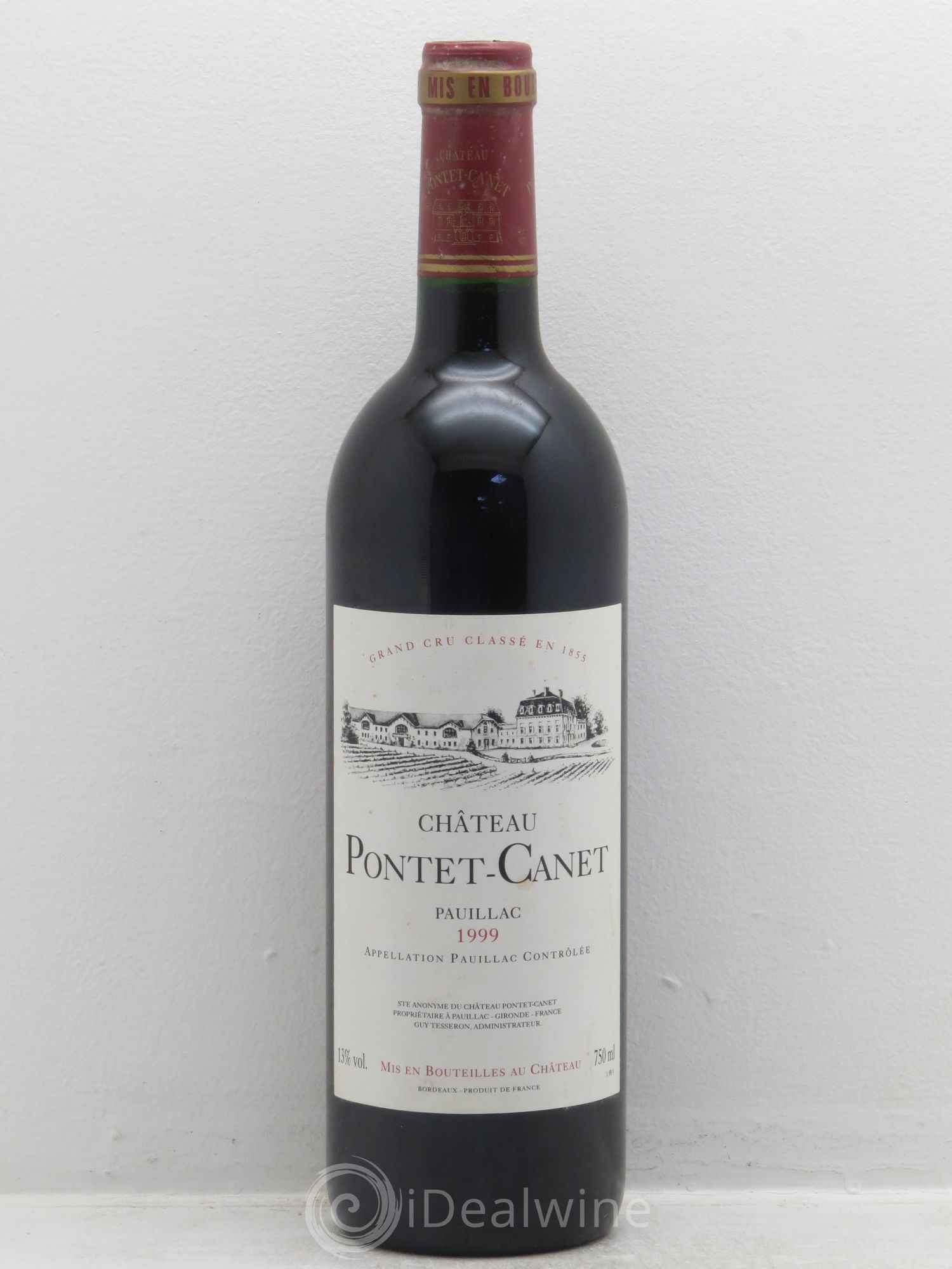 Château Pontet Canet 5ème Grand Cru Classé 1999 - Lot de 1 bouteille - 0