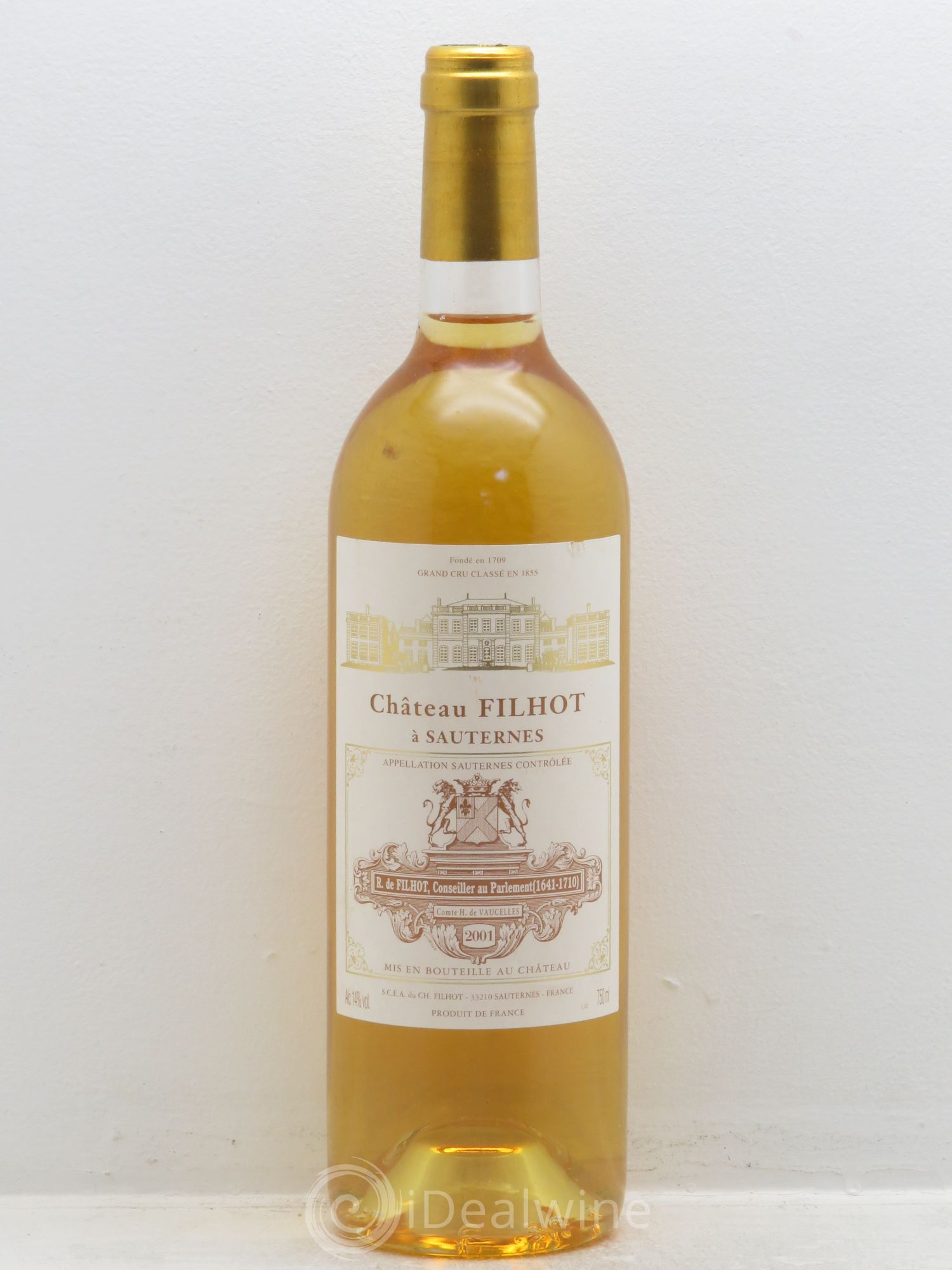 Château Filhot 2ème Grand Cru Classé 2001 - Lotto di 1 bottiglia - 0