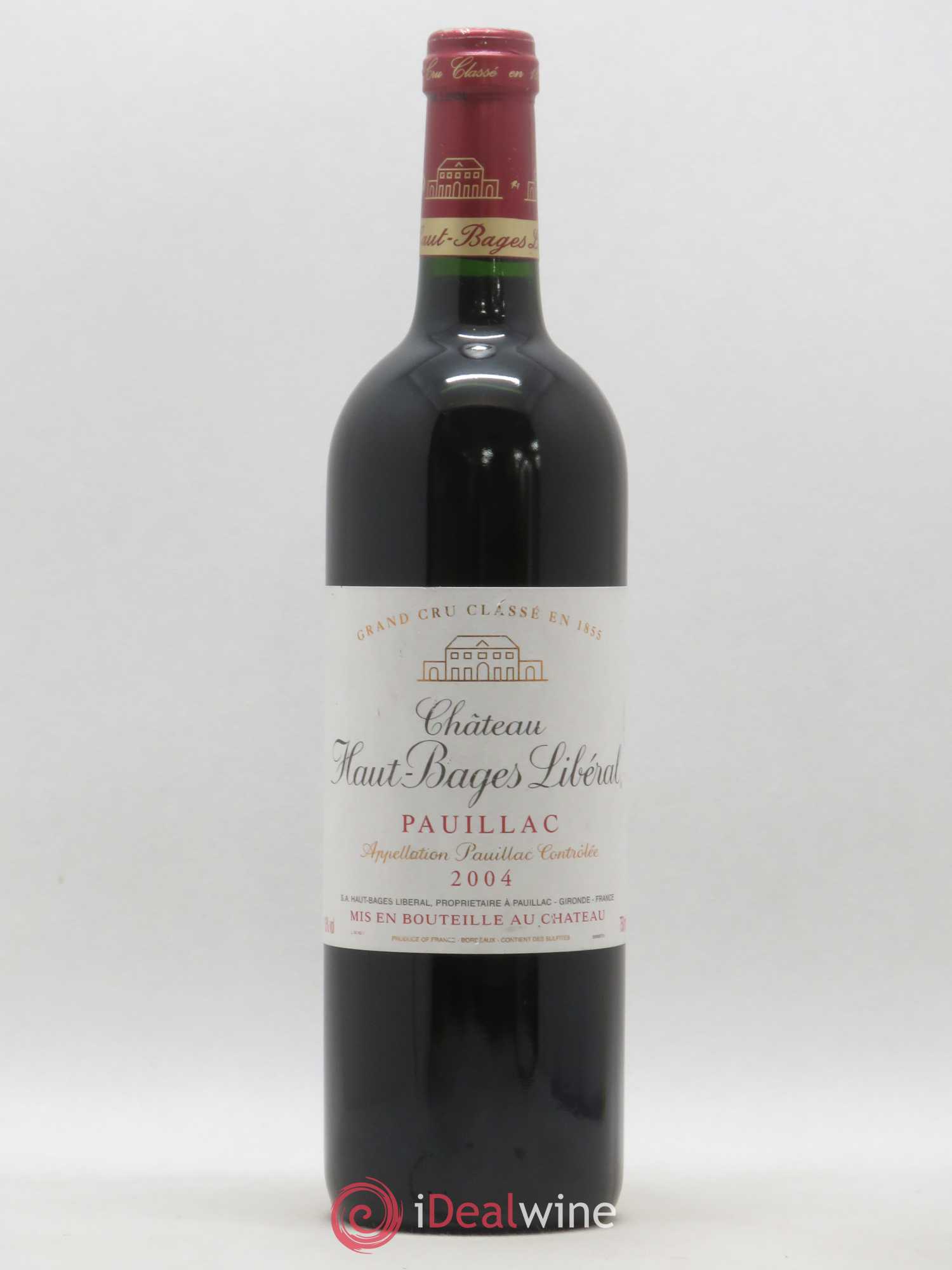 Château Haut Bages Libéral 5ème Grand Cru Classé 2004 - Lot de 1 bouteille - 0